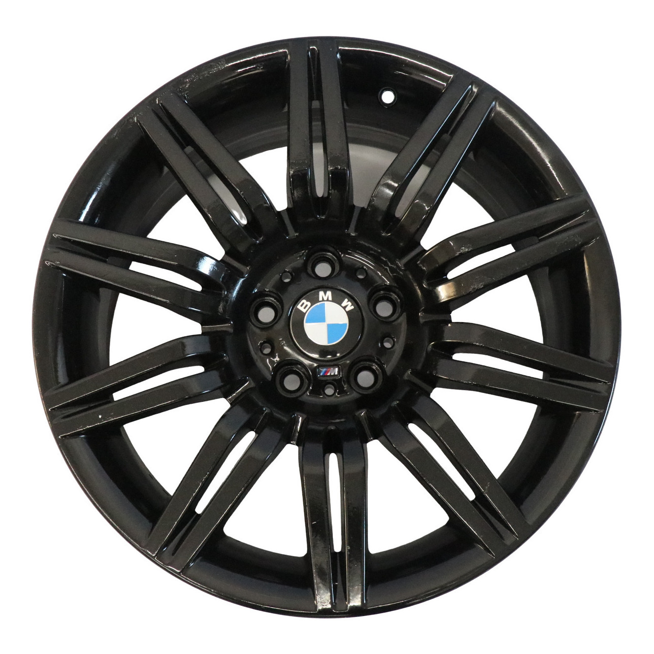 BMW E60 E61 Vorne Schwarz Leichtmetallfelge 19" 8,5J ET:18 M Doppelspeiche 172