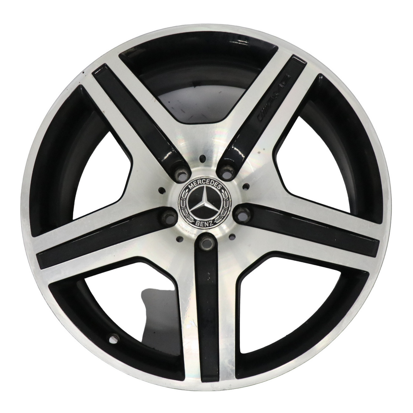 Mercedes W221 AMG Silberne Leichtmetallfelge 19" 8,5J ET:43 A2214012602