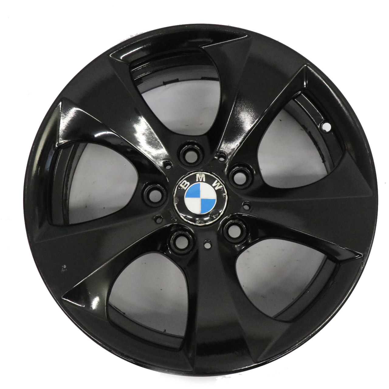 BMW E90 F30 Schwarz Leicht Metall Felge Links 16" Streamline 7J ET:31 6795805