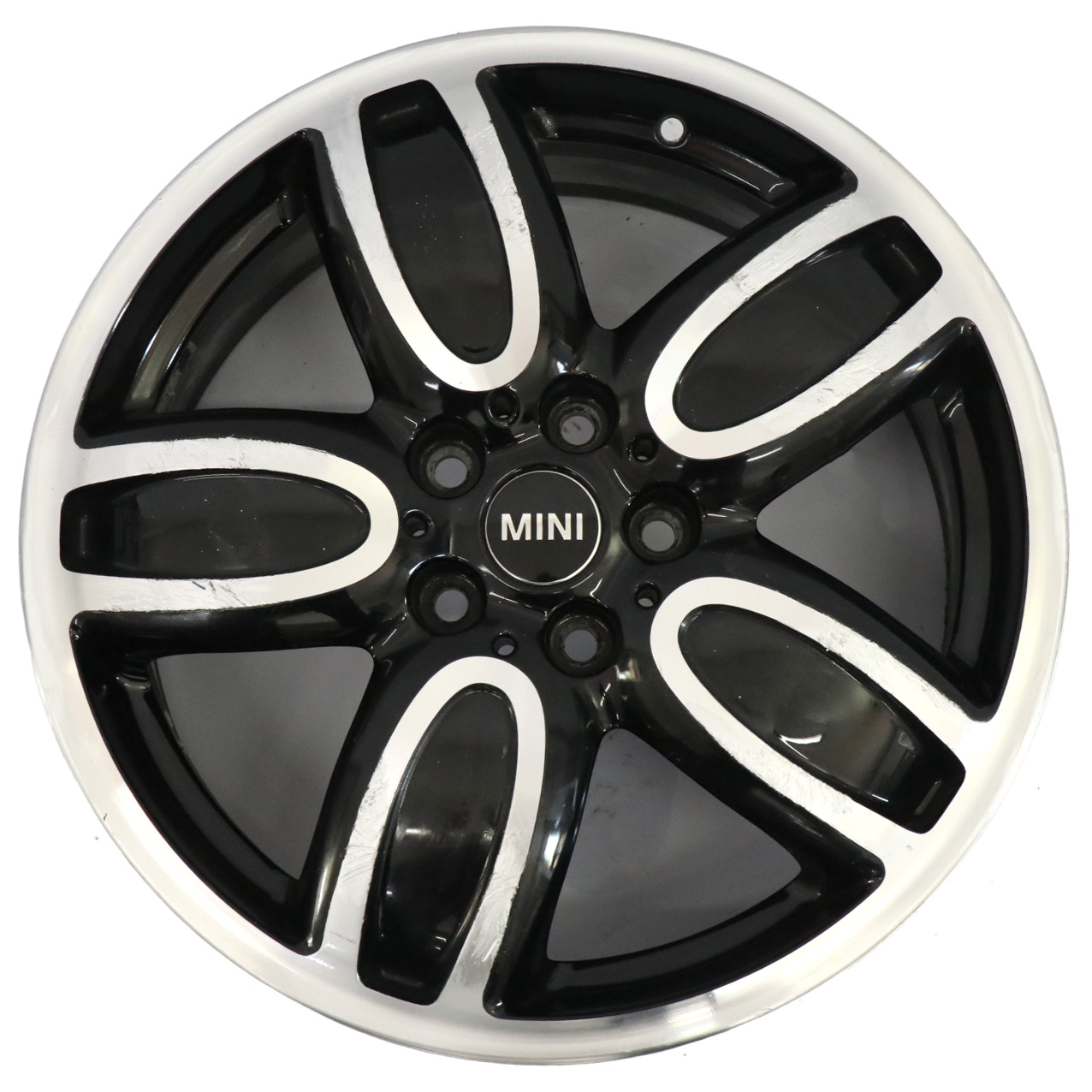 Mini F55 F56 F57 Black Wheel Alloy Rim 18" 7J ET:54 JCW Cup Spoke 6855115