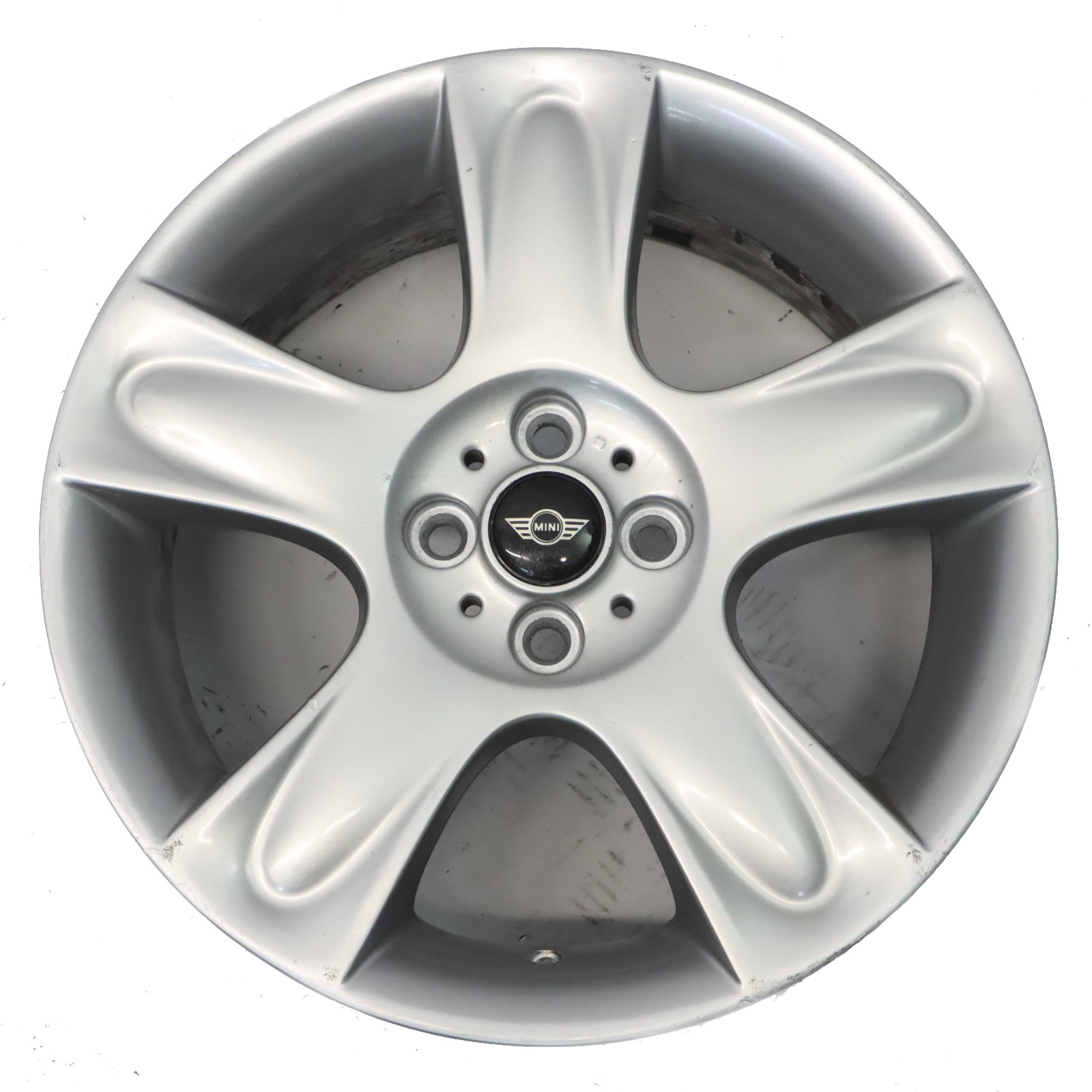 Mini R50 R52 R53 Silberne Leichtmetall felge 17" ET:48 7J 5-Star 91 6763299