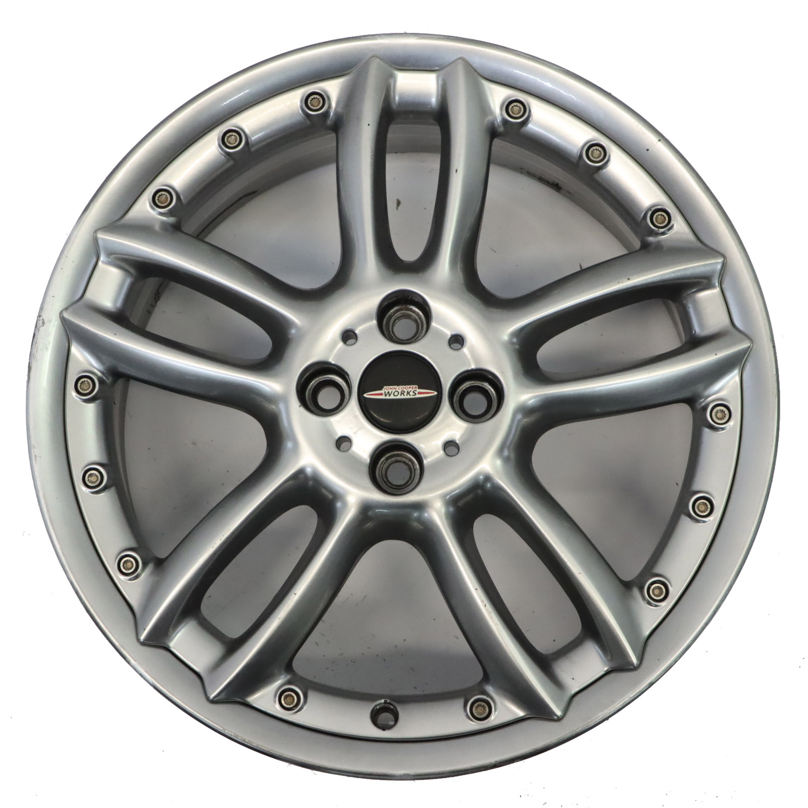 Mini R56 Grey Light Alloy Wheel Rim 18" 7J ET:52 Double Spoke 6777357