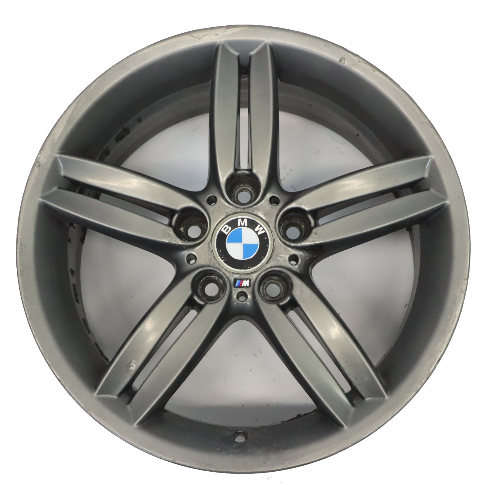 BMW E81 E87 Hinten Grau Leichtmetallfelge 18" 8,5J M Doppelspeiche 208 7839305