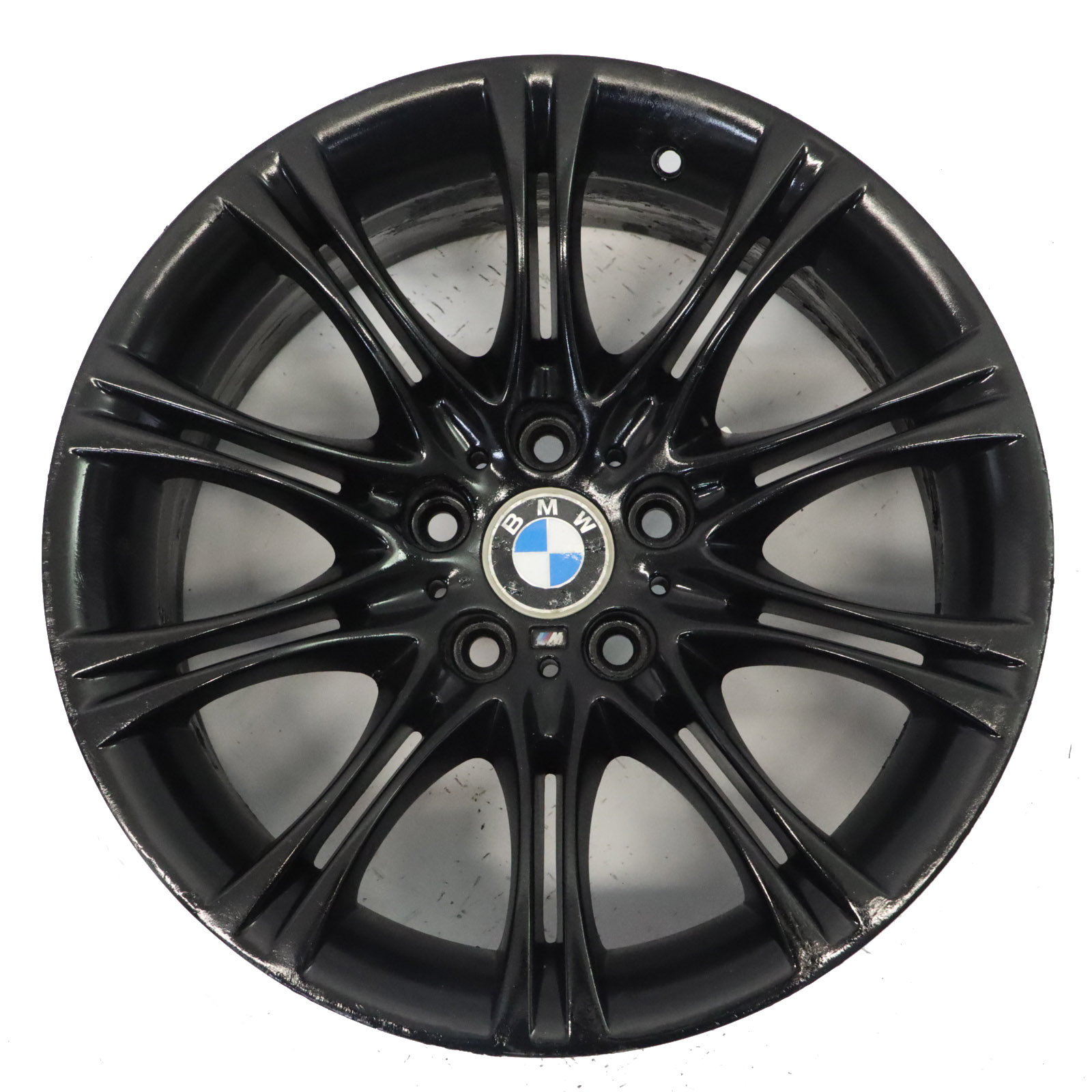 BMW E60 E61 Schwarz Leichtmetallfelge 18" 8J ET:20 M Doppelspeiche 135 8036947