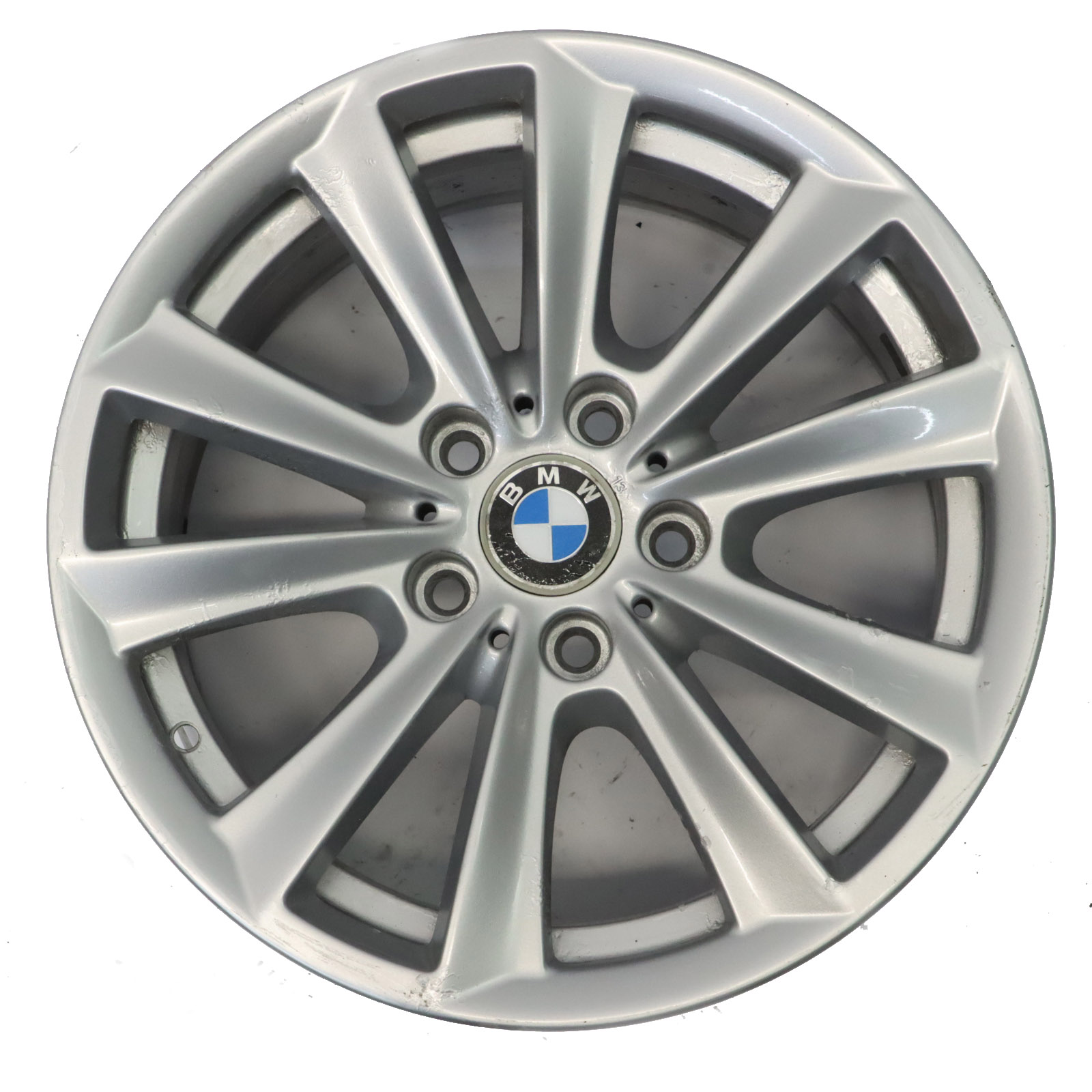 BMW F10 F11 F12 Silberne Leicht Metall Felge 17" V-Speiche 236 8J ET:30 6780720