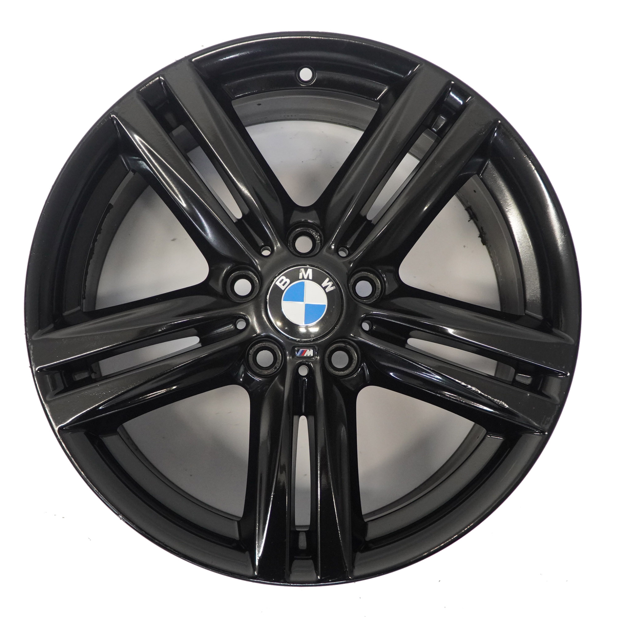 BMW F20 F21 Hinten Schwarz Alufelge 18" ET:52 8J 7845853 M Sternspeiche 386