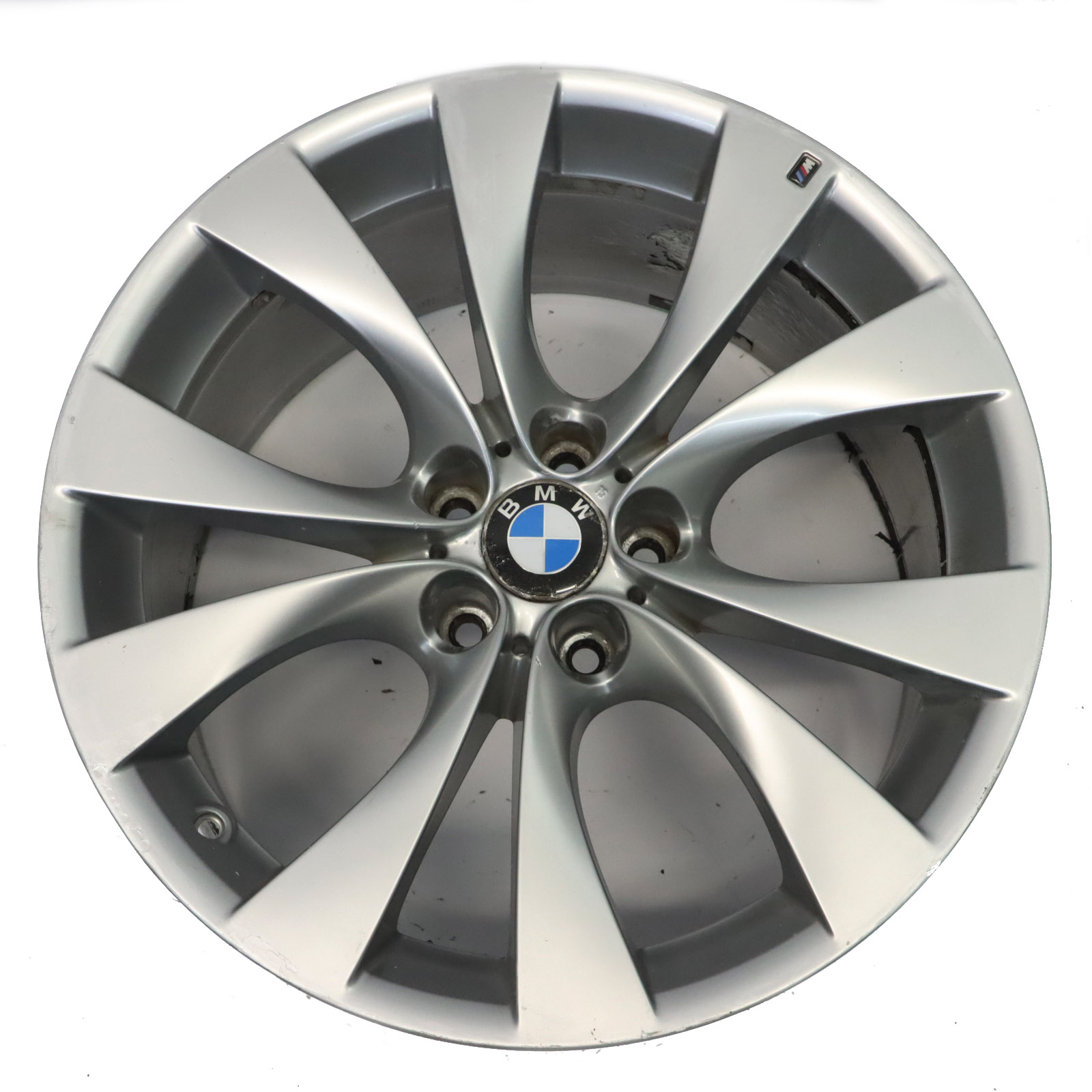 BMW X5 E70 Silberne Hinterrad felge 20" M V-Speiche 227 ET:35 11J 8037350