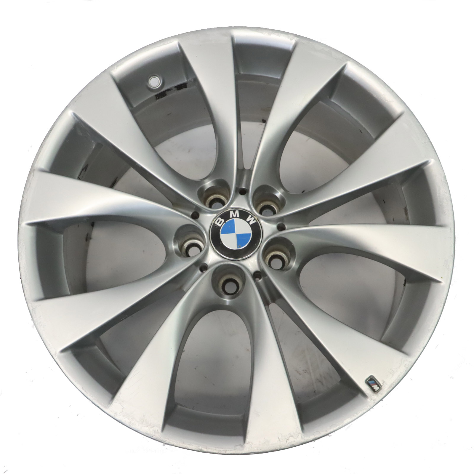 BMW X5 E70 Silberne Hinterrad Felge 20" M V-Speiche 227 ET:35 11J 8037350