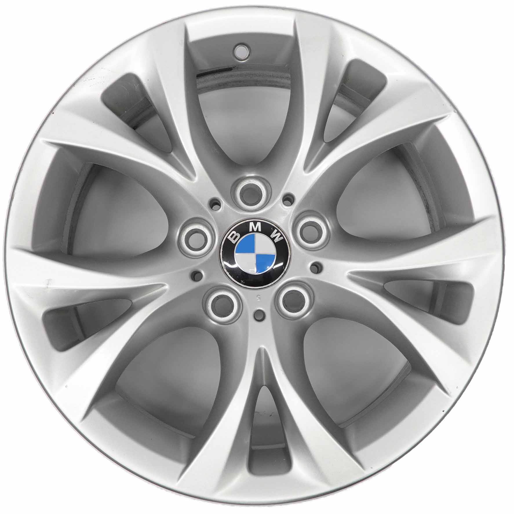 BMW X3 E83 Silberne Leichtmetall felge 17" V-Speiche 279 8J ET:46 3451879