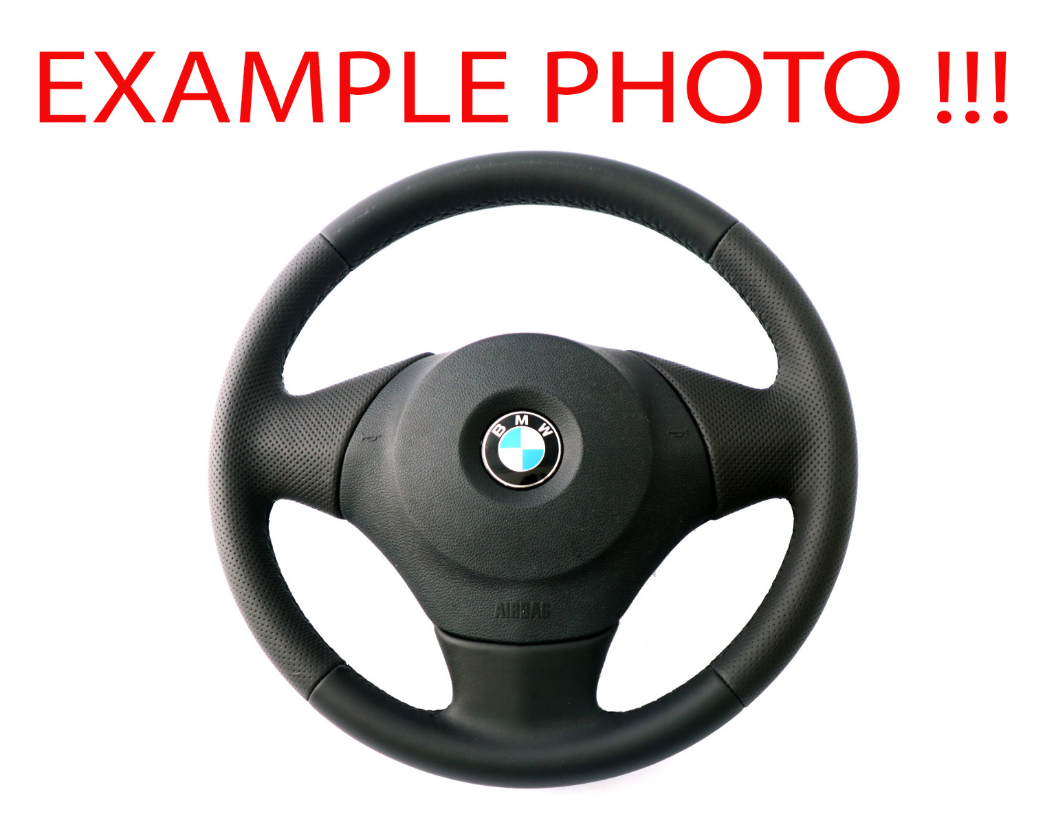 BMW 1 Series E81 E82 E87 E88 M-Sport Look NEW Black Leather Steering Wheel