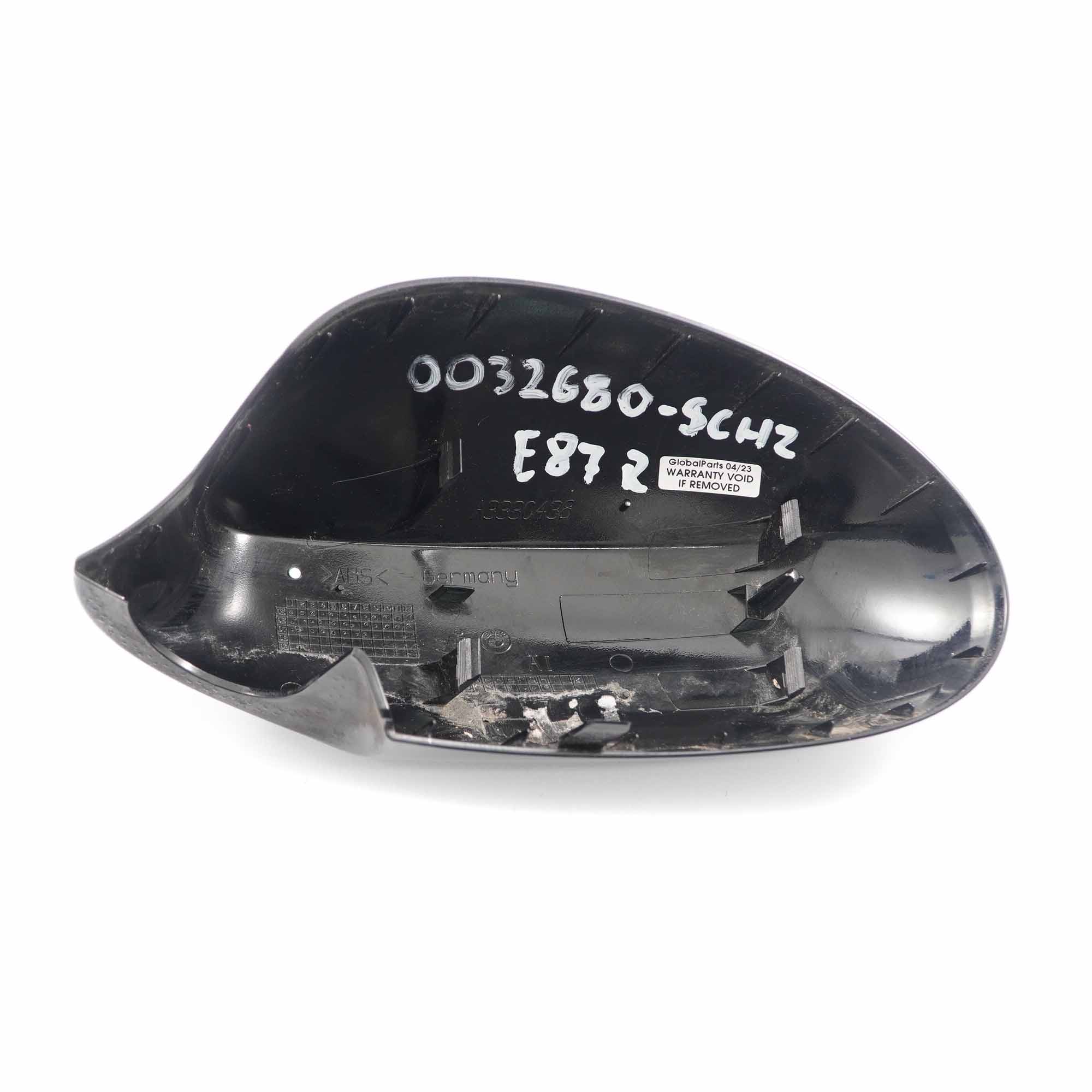 BMW 1 Series E81 E87 Cover Cap Casing Right Wing Mirror O/S Schwarz 2 Black 668