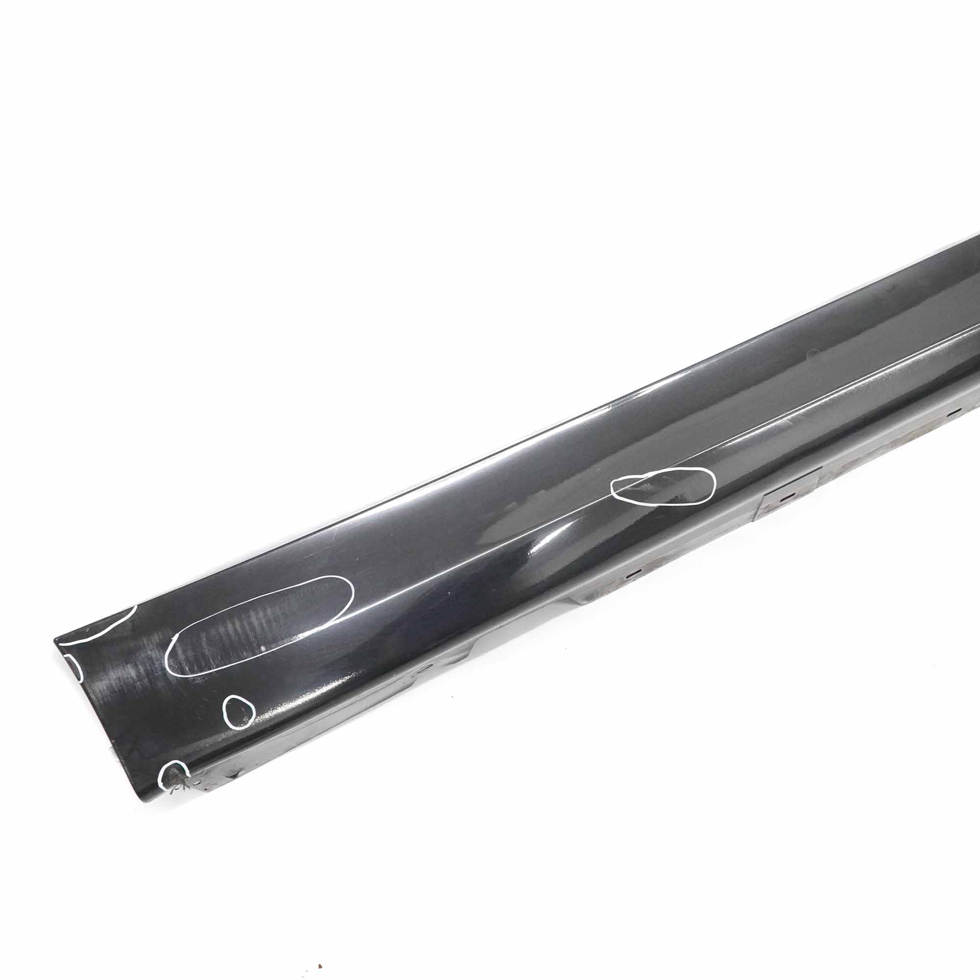 BMW E90 E91 Side Skirt Sill Strip Right O/S Black Sapphire Metallic - 475