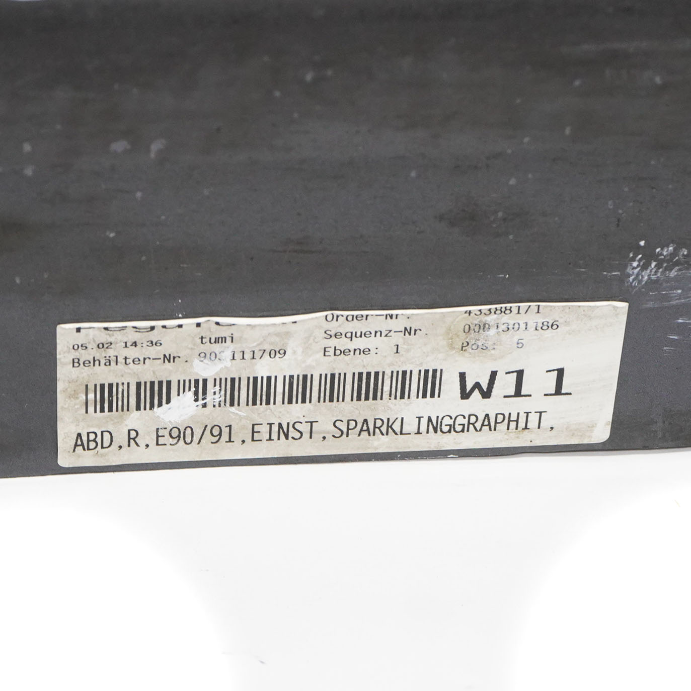 BMW E90 E91 Sill Strip Side Skirt Right O/S Sparkling Graphite Metallic - A22