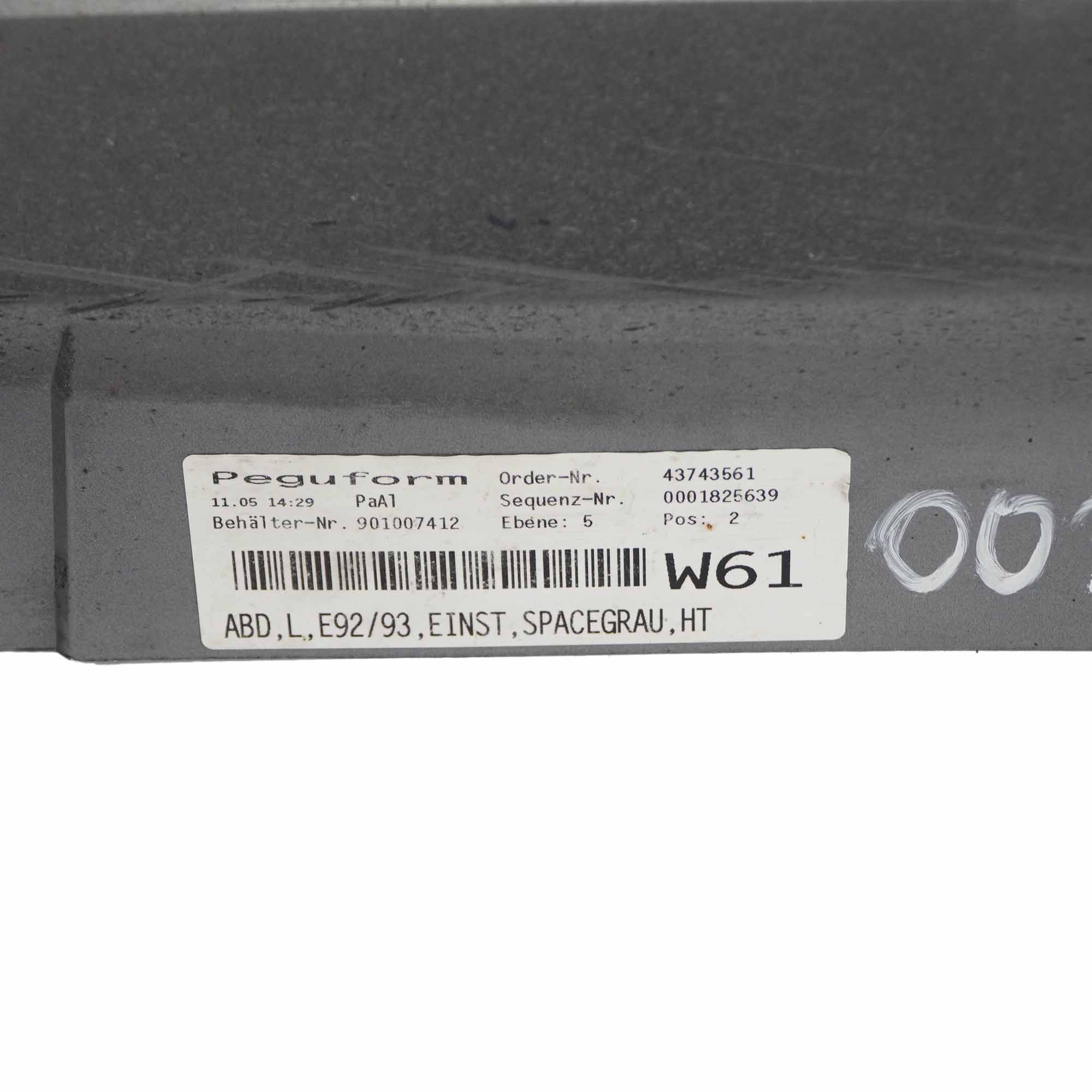 BMW E92 E93 Sill Strip Side Skirt Left N/S Spacegrau Space Grey Metallic - A52