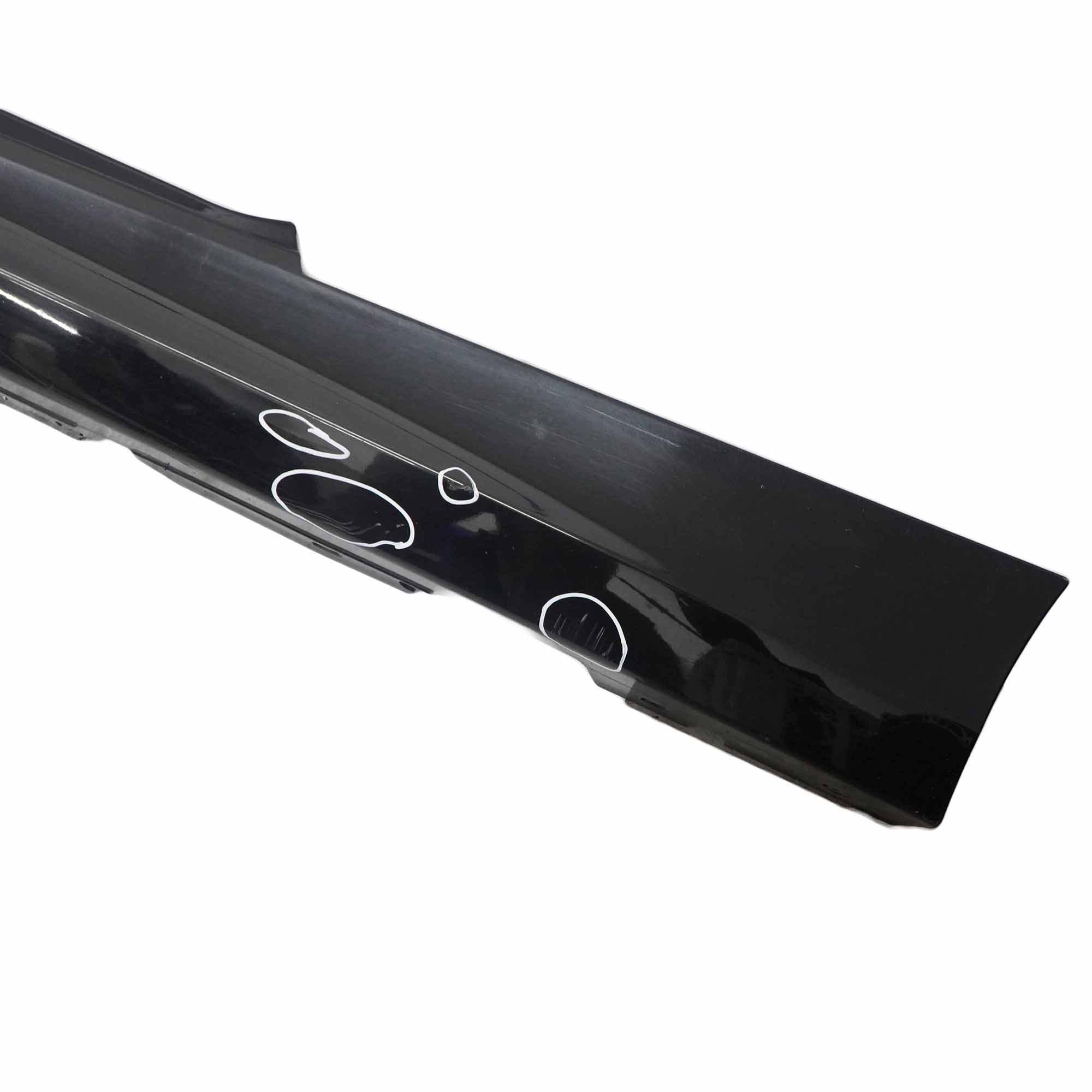 BMW E81 E82 Side Skirt Sill Strip Left N/S E88 Schwarz 2 Black - 668