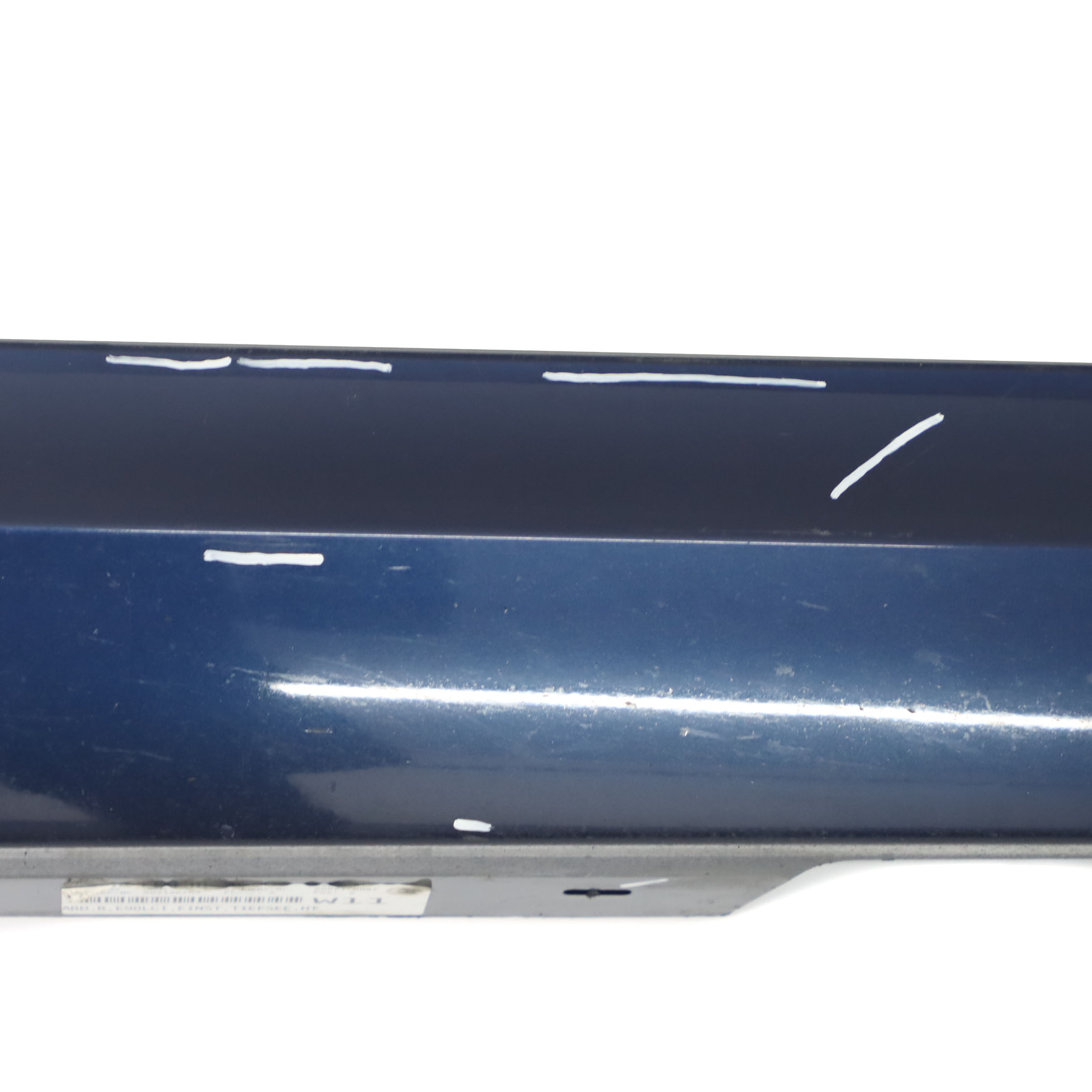 BMW E90 LCI Side Skirt Sill Strip Right O/S Tiefseeblau Deep Sea Blue - A76