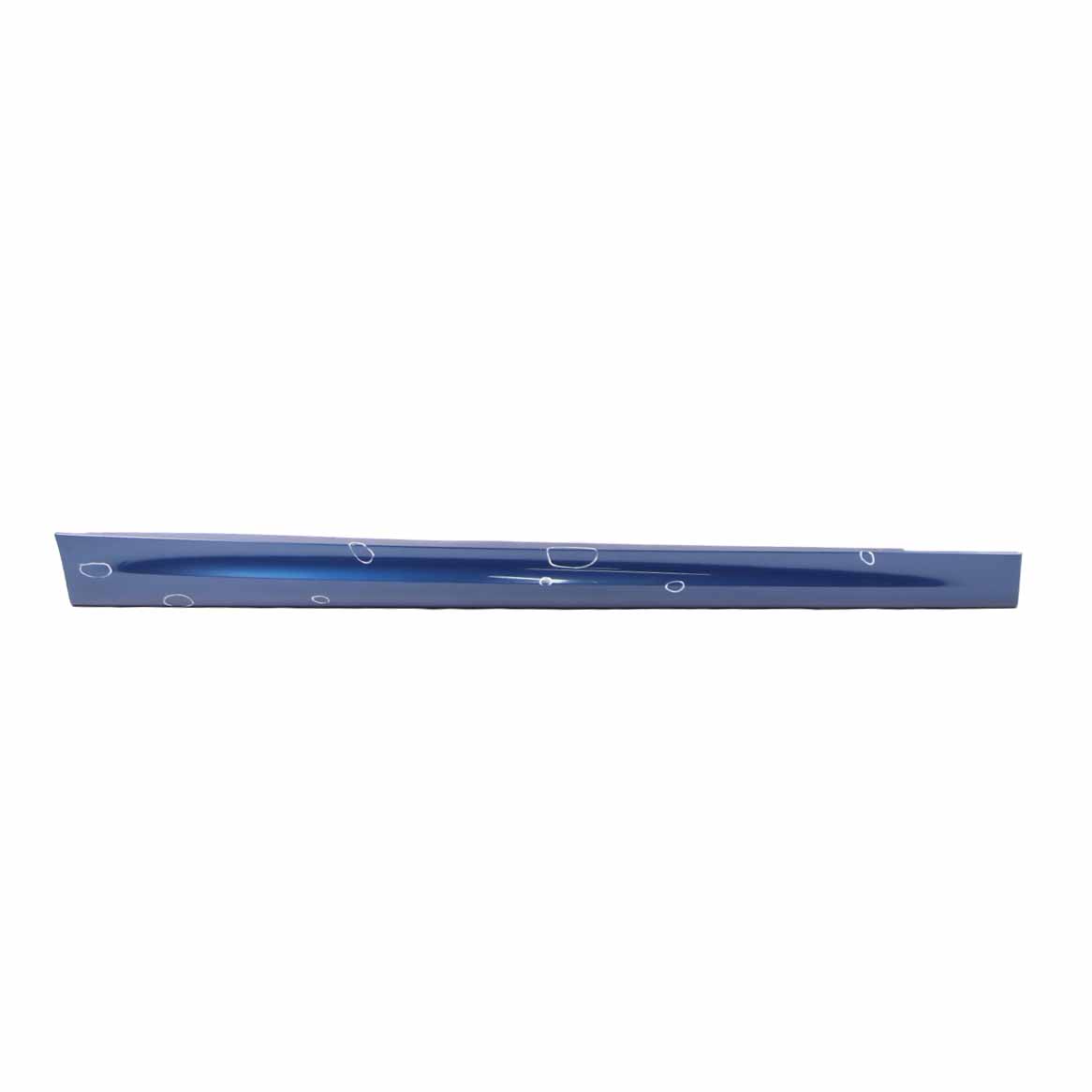 BMW E90 LCI M Sport Sill Strip Side Skirt Right O/S Le Mans Blue - 381 0037230