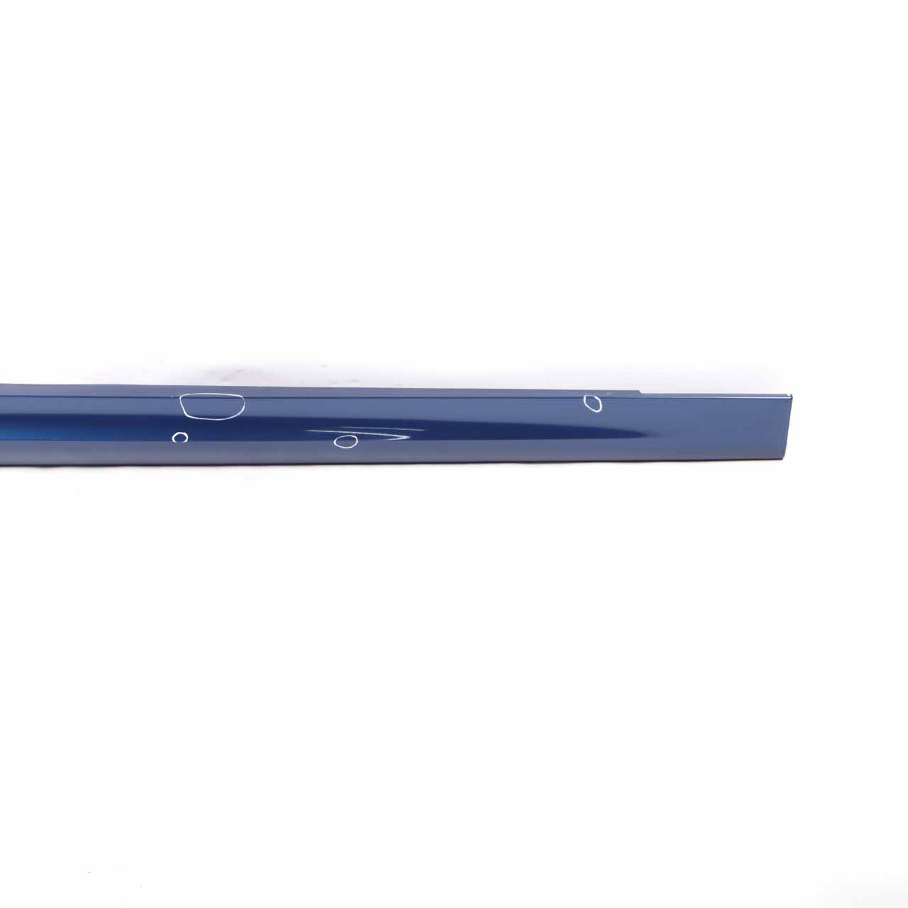 BMW E90 LCI M Sport Sill Strip Side Skirt Right O/S Le Mans Blue - 381 0037230