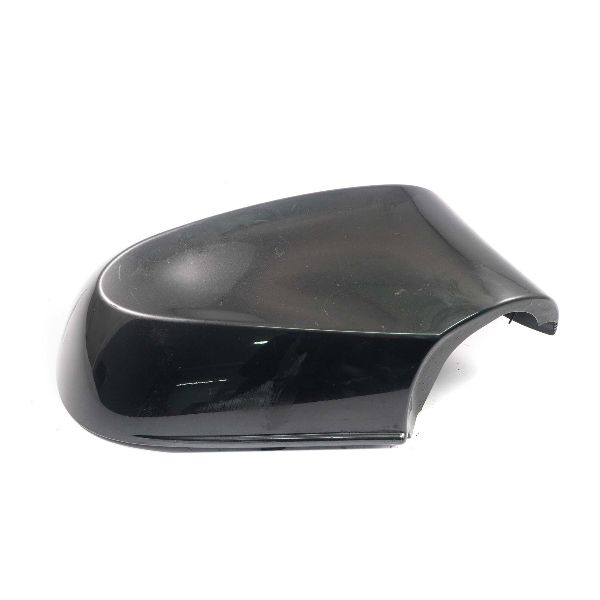 Wing Mirror Cover BMW E81 E87 LCI Right O/S Covering Casing Black Sapphire - 475