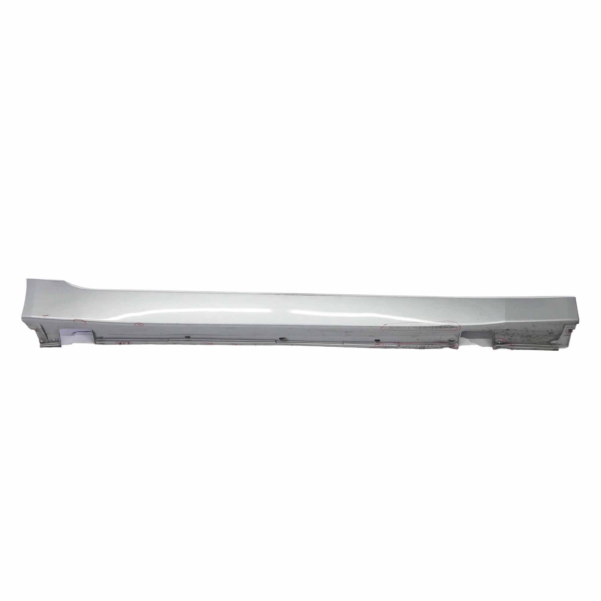 BMW E60 E61 Door Sill Side Cover Skirt Right O/S Silbergrau Grey A08