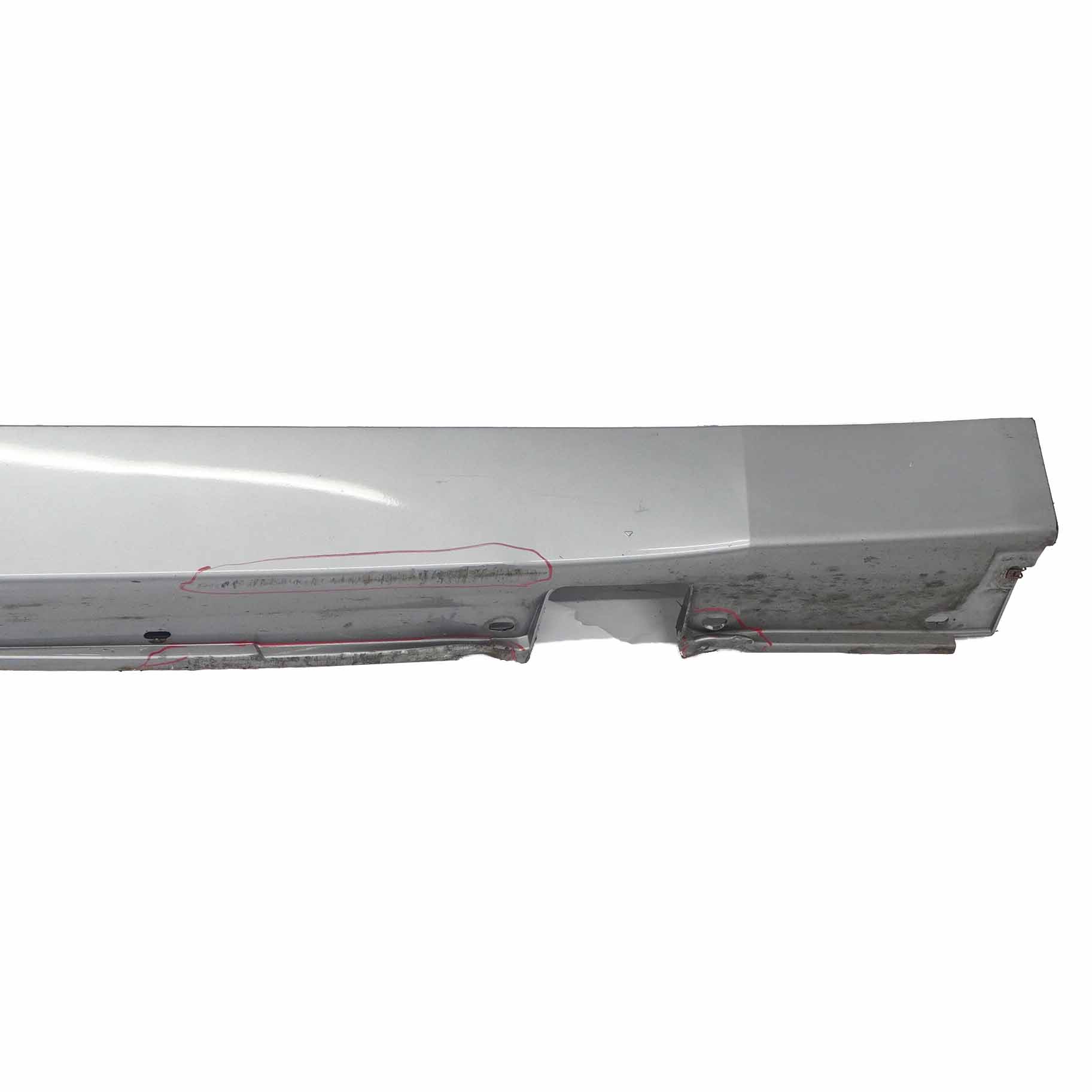 BMW E60 E61 Door Sill Side Cover Skirt Right O/S Silbergrau Grey A08