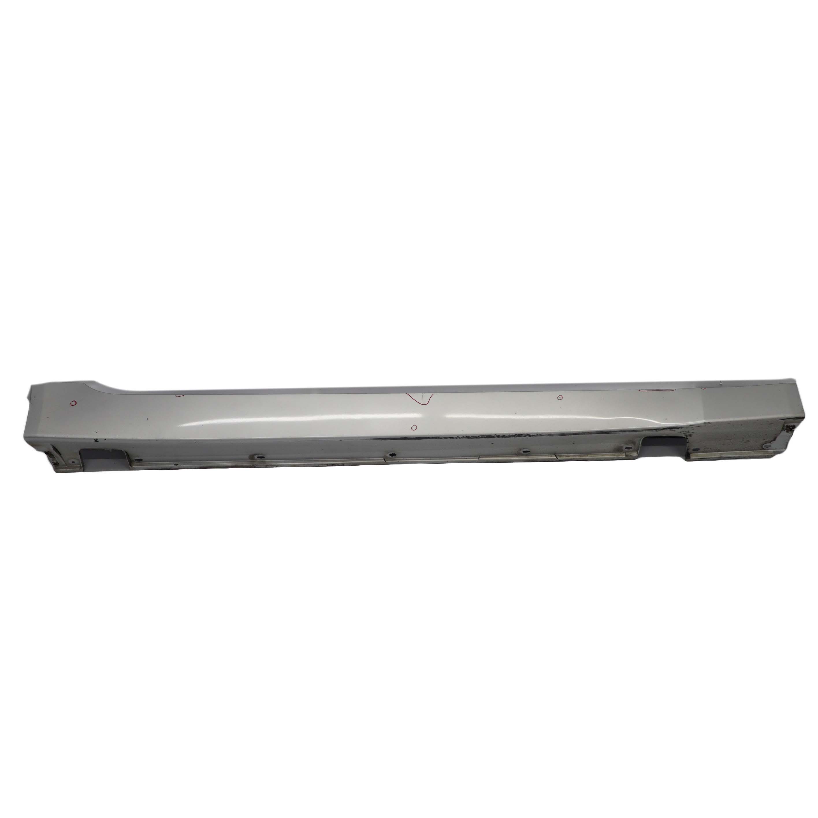 BMW 5 E60 E61 6 Door Sill Side Cover Skirt Right O/S Titansilber Silver - 354