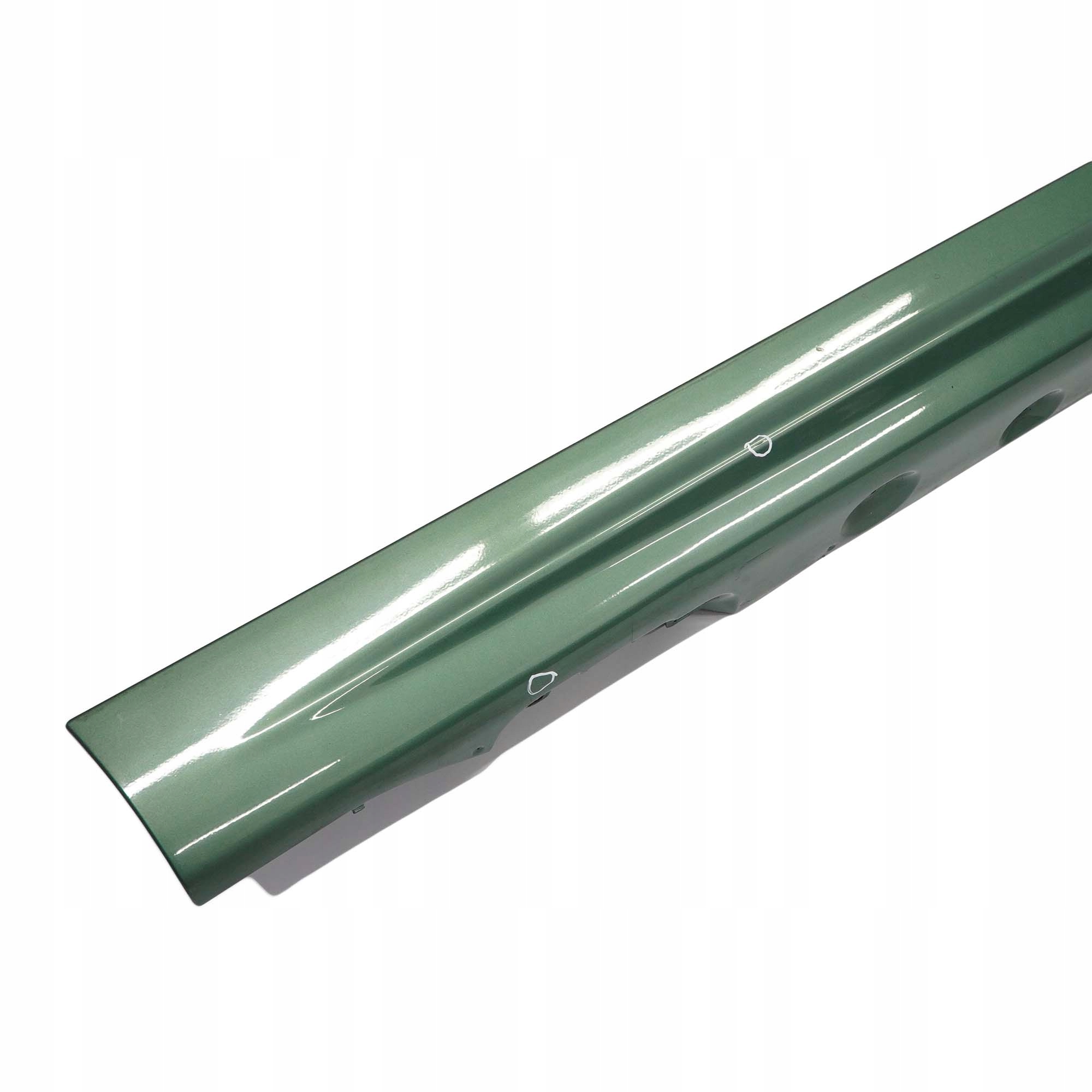 BMW 3 E46 Saloon Touring Right O/S Side Sill Skirt Panel Meergruen Green - 393