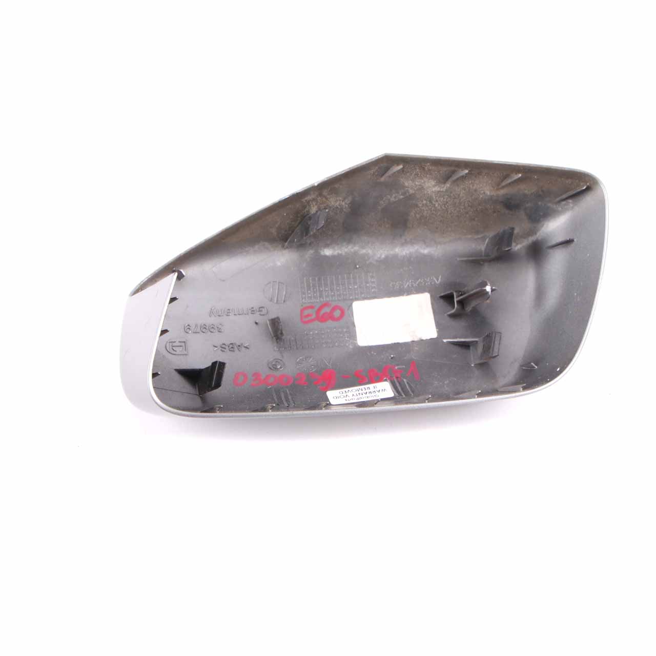 Wing Mirror Cover BMW E60 E61 Left N/S Cap Silbergrau Silver Grey A08