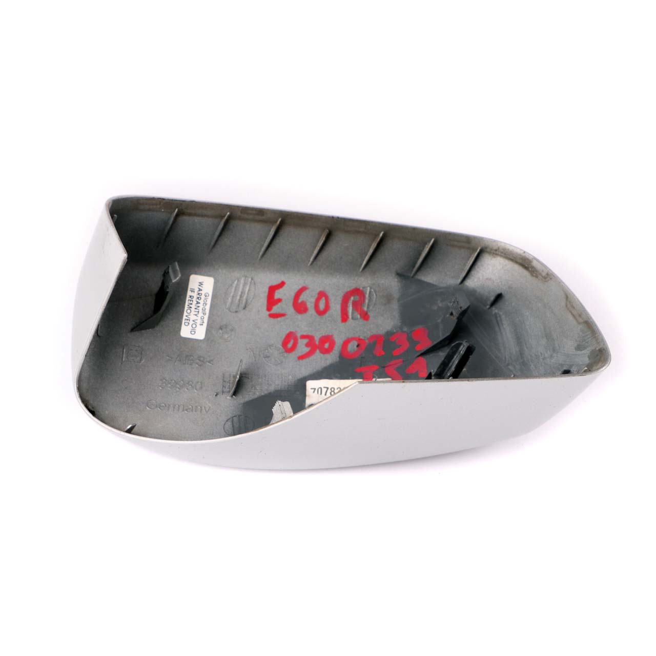 BMW 5 E60 E61 1 Right O/S Cover Cap Casing Wing Mirror Titansilber Silver 354