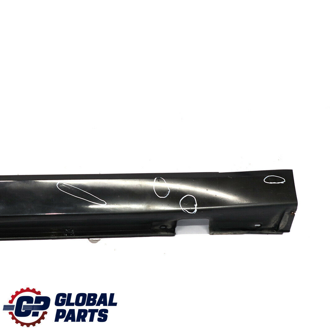 BMW 7 Series E66 Long Door Sill Cover Skirt Right O/S Black Sapphire - 475