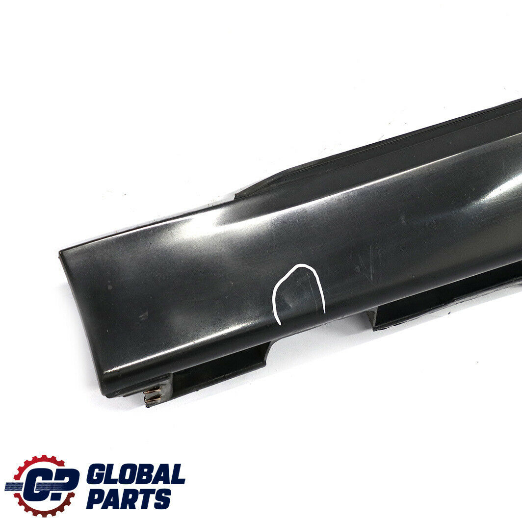 BMW 7 Series E66 Long Door Sill Cover Skirt Right O/S Black Sapphire - 475