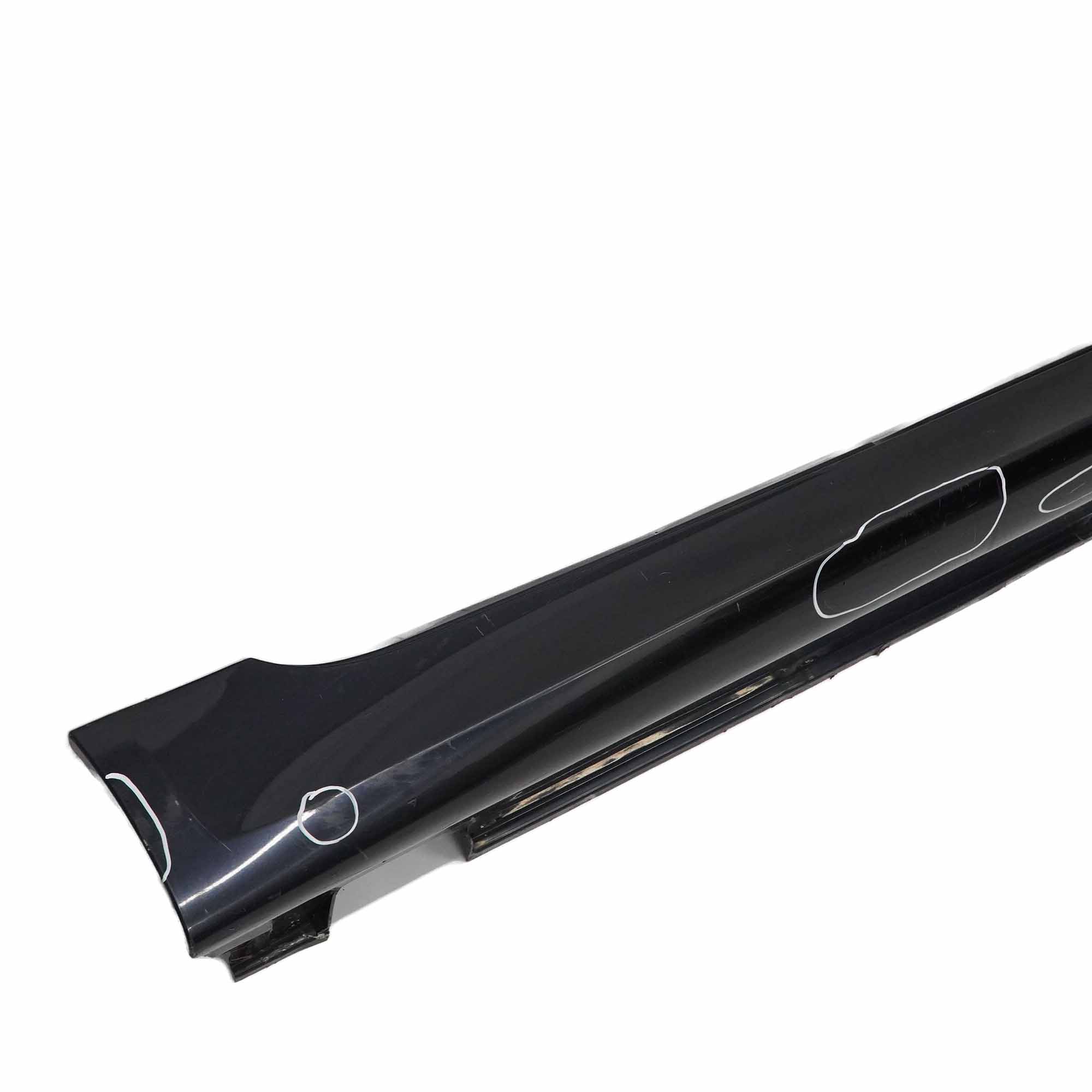 BMW 5 E60 E61 M5 M Sport Door Sill Cover Skirt Right O/S Carbon Black - 416