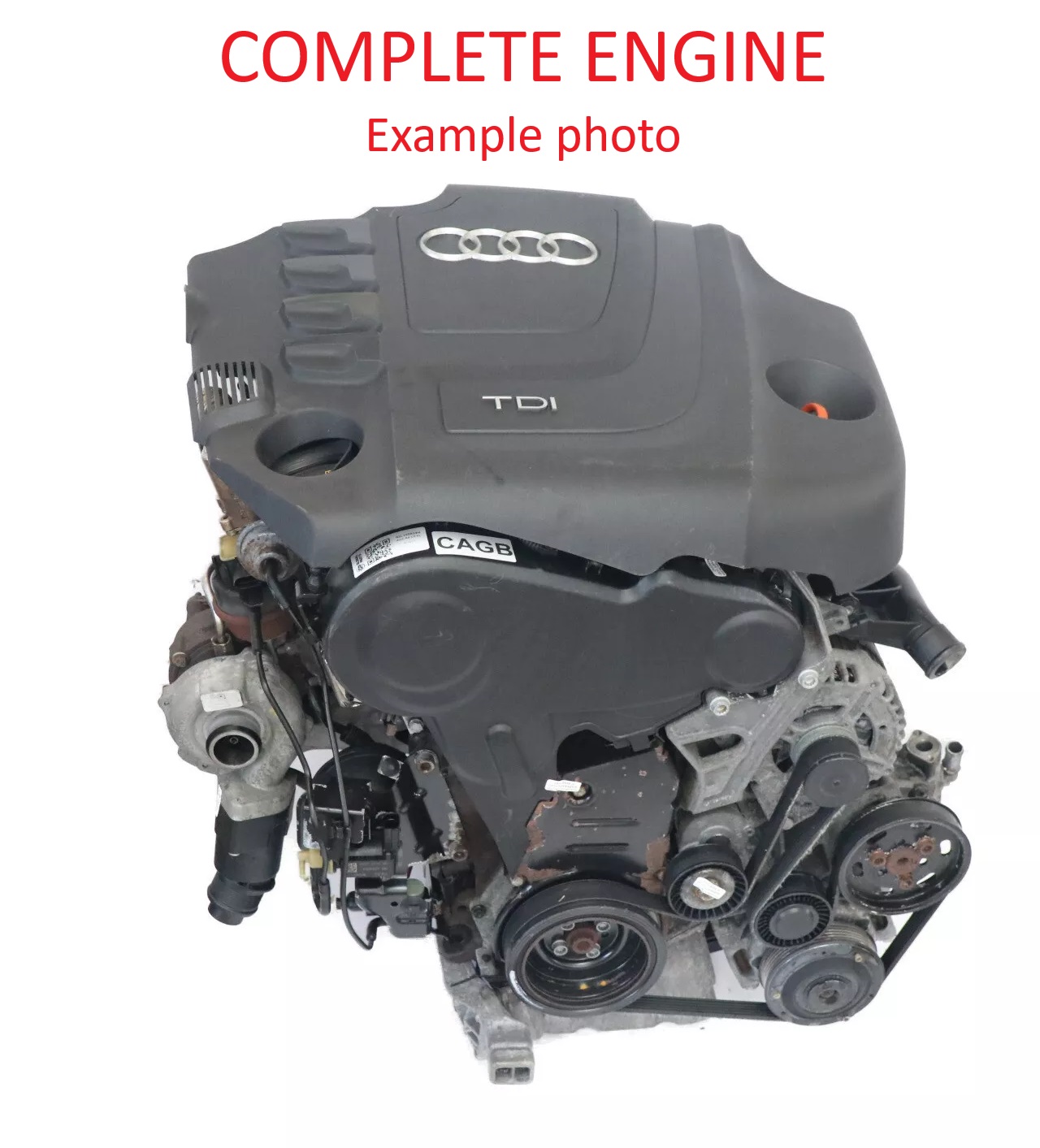 Audi A6 C6 A4 B8 2.0 TDI Nackter Motor CAGB 136PS mit 235TKM, GARANTIE