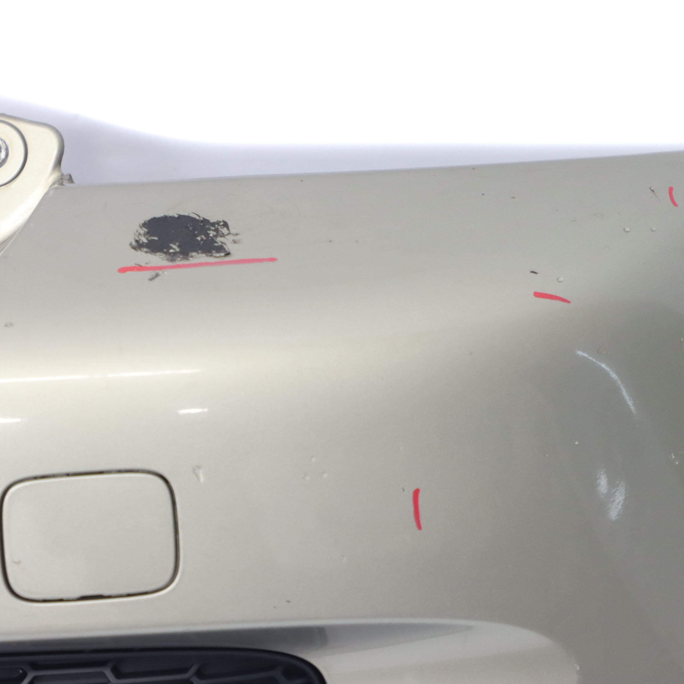 Mini Cooper S R56 R57 Rear Bumper Trim Panel Sparkling Silver - A60