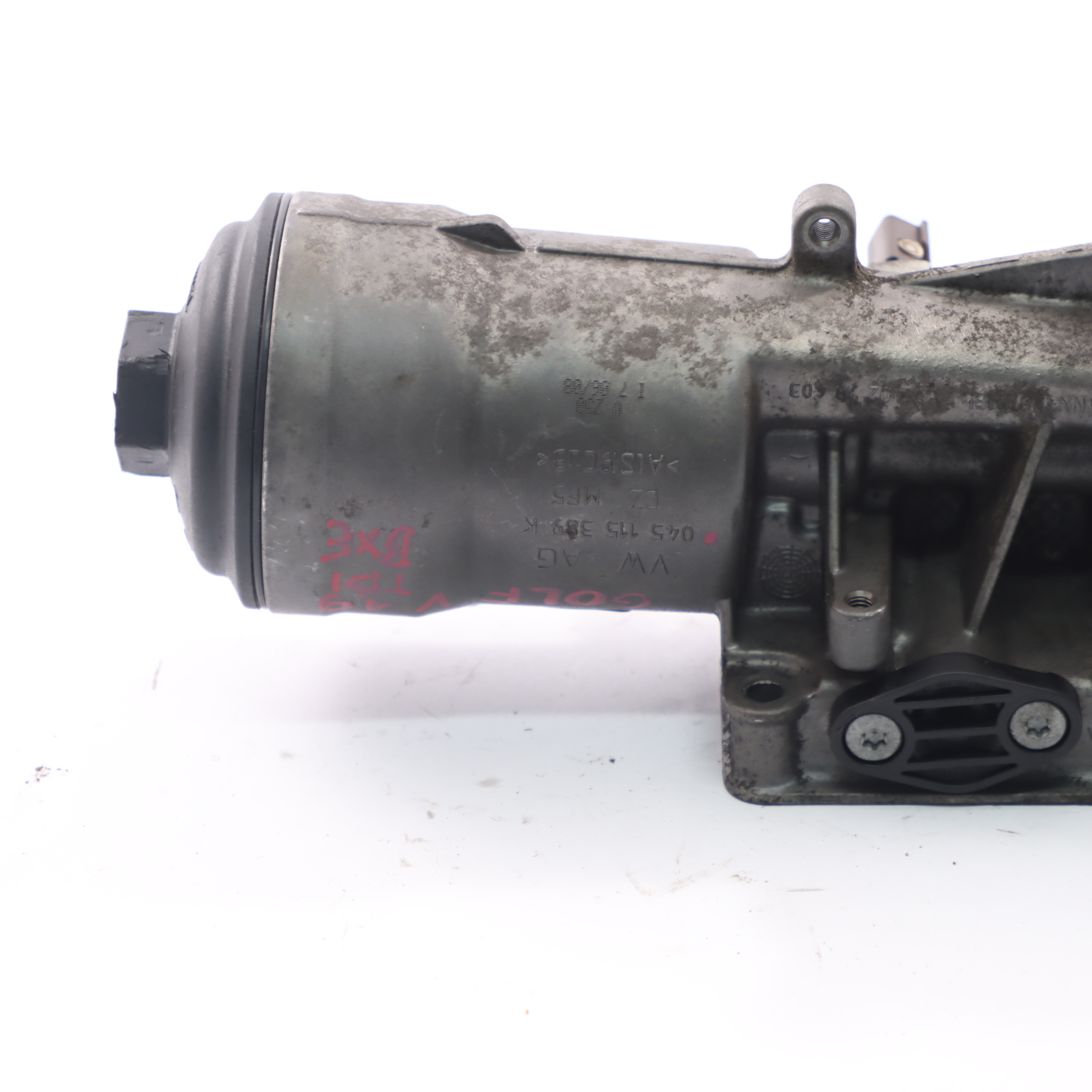 Volkswagen Golf MK5 TDI BXE Dieselmotor Ölfiltergehäuse Deckel 045115389K