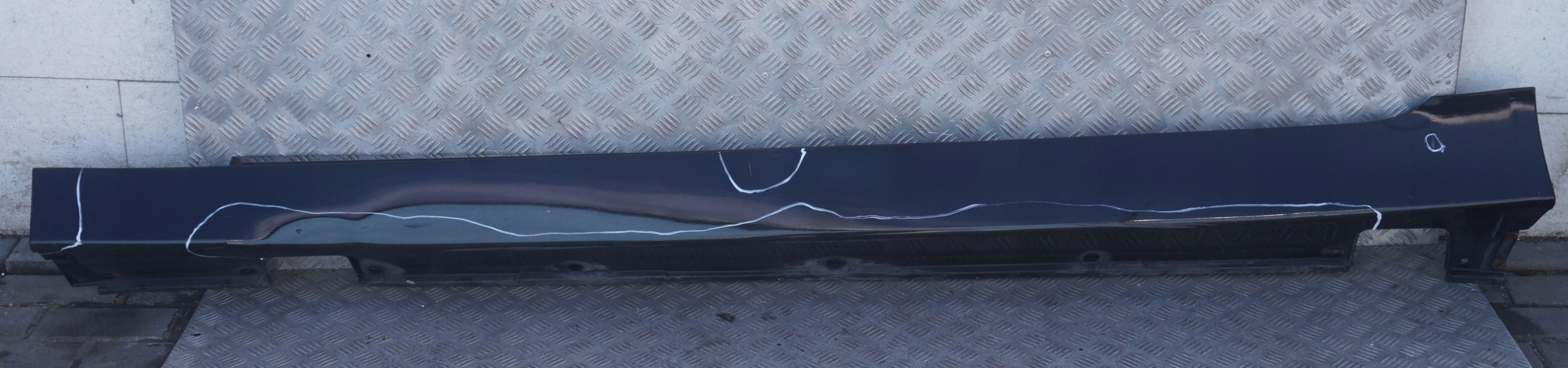 BMW 5 Series E60 E61 Door Sill Side Cover Skirt Left N/S Black Sapphire - 475