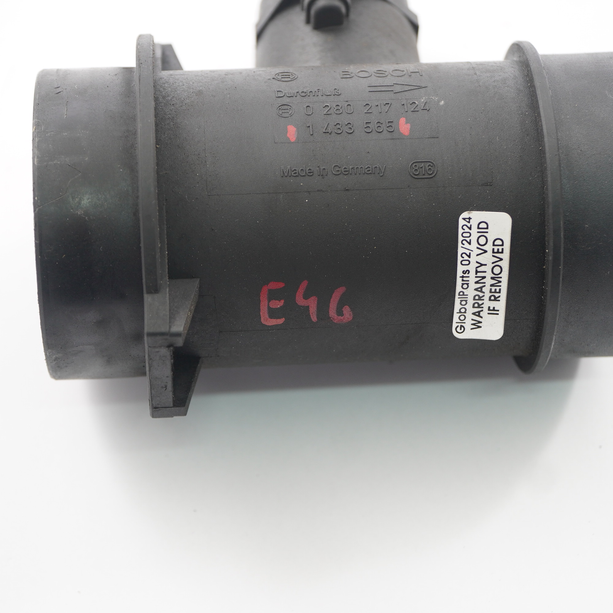 BMW E36 E38 E46 M43 Petrol Hot Film Air Mass Flow Meter Pipe 1433565