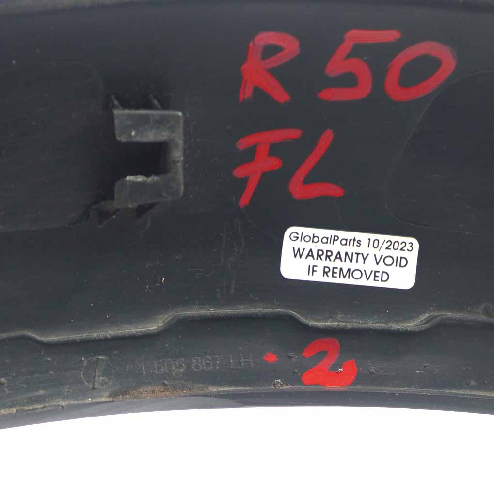 Mini R50 R53 Blende Abdeckung Radlauf Frontklappe Vorne Links Schwarz 1505867