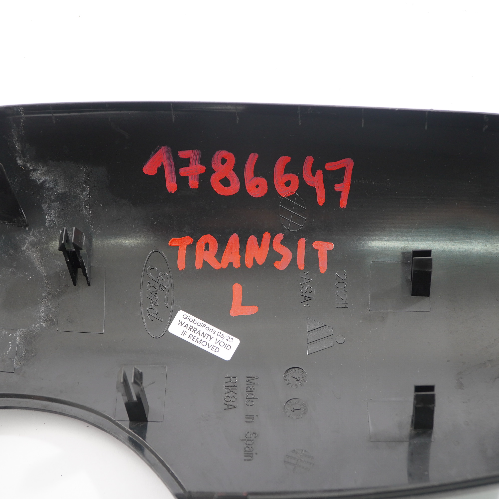 Ford Transit Wing Mirror Cover Left N/S Housing Casing Outside Primed 1786647