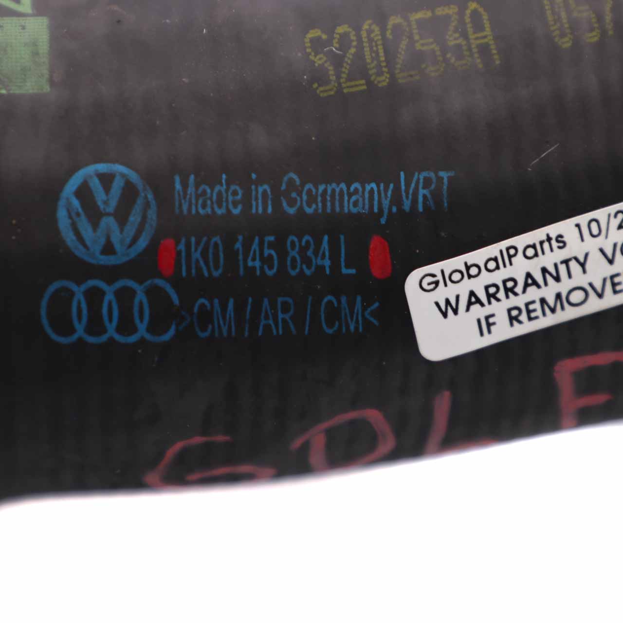 VW Golf MK 5 2.0 TDI Turbo Ladeluftkühler Ansaugrohr Schlauchleitung 1K0145834L