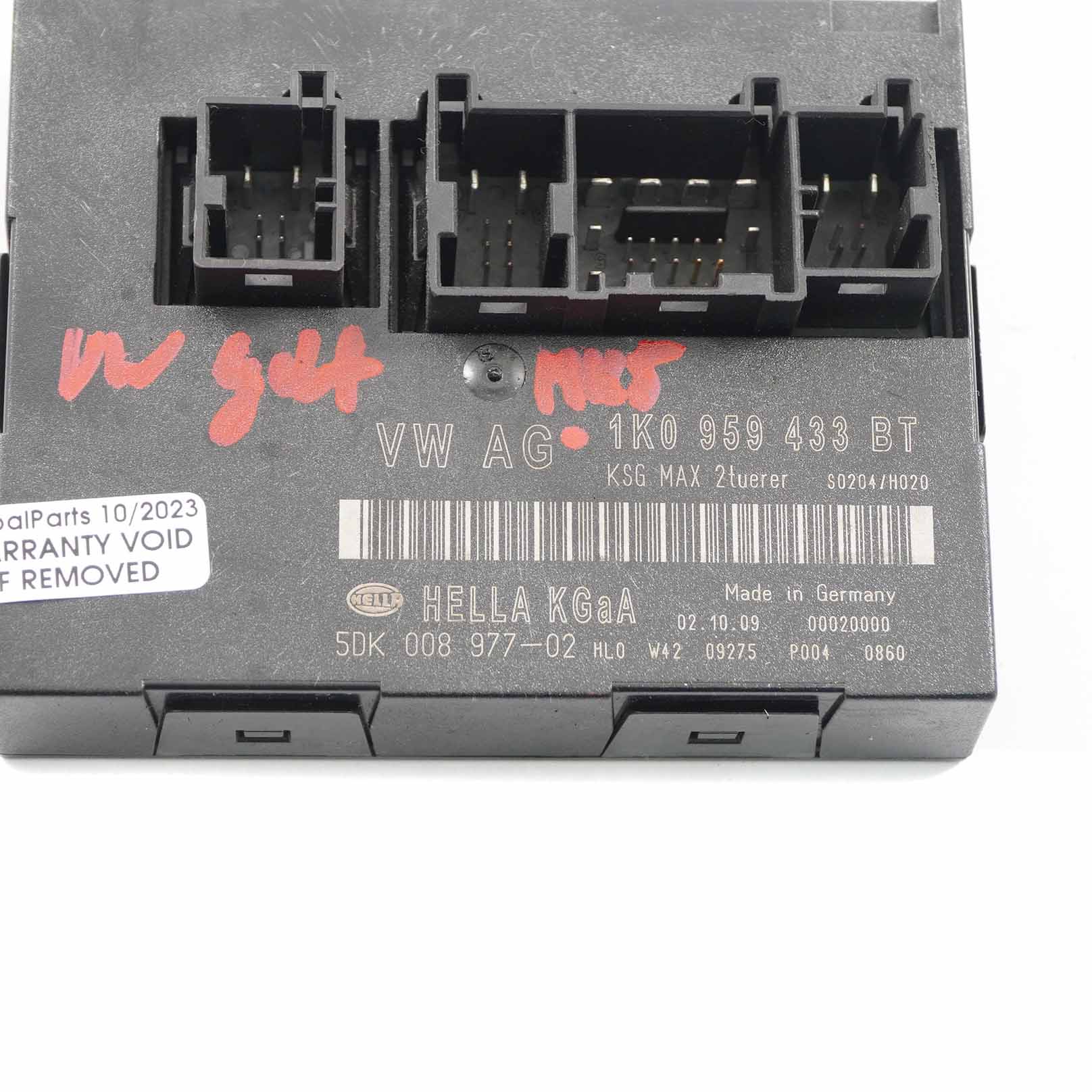 VW Golf 5 Gehäuse Steuerung Komfort Modul BCM Convenience ECU 1K0959433BT