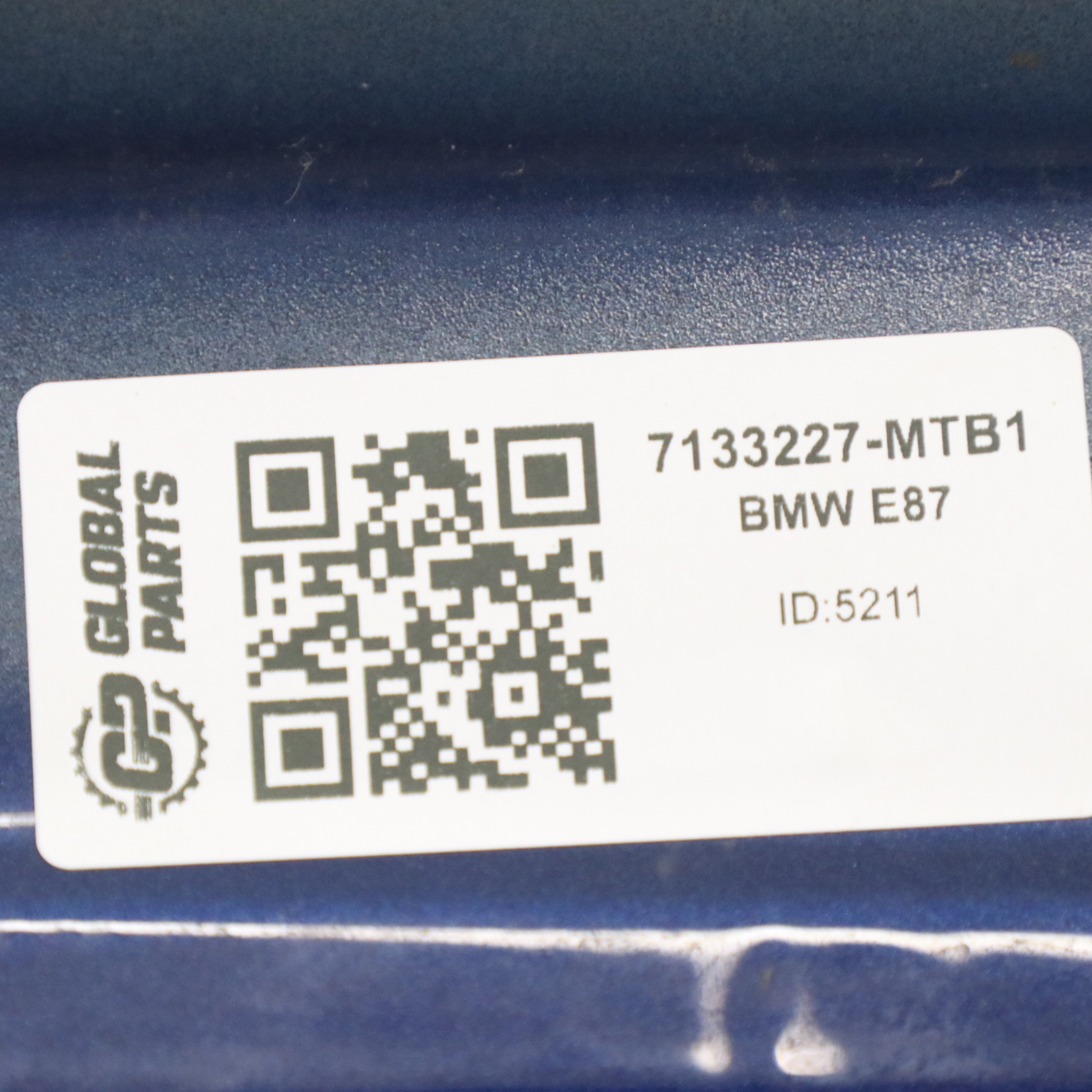 BMW E81 E87 Seitenteil Kotflügel vorne links Montegoblau Blau - A51