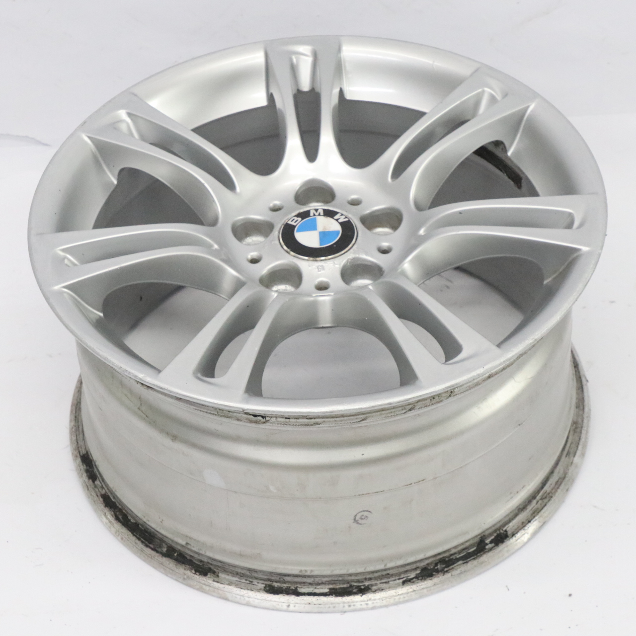 BMW 5 6 F10 F11 F12 Silber Felge Alufelge Rad M Doppelspeiche 350 9J 18" ET:44