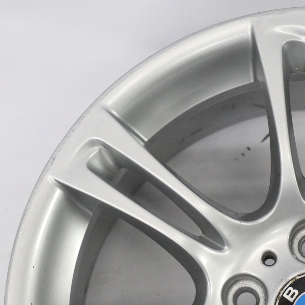 BMW 5 6 F10 F11 F12 Silber Felge Alufelge Rad M Doppelspeiche 350 9J 18" ET:44