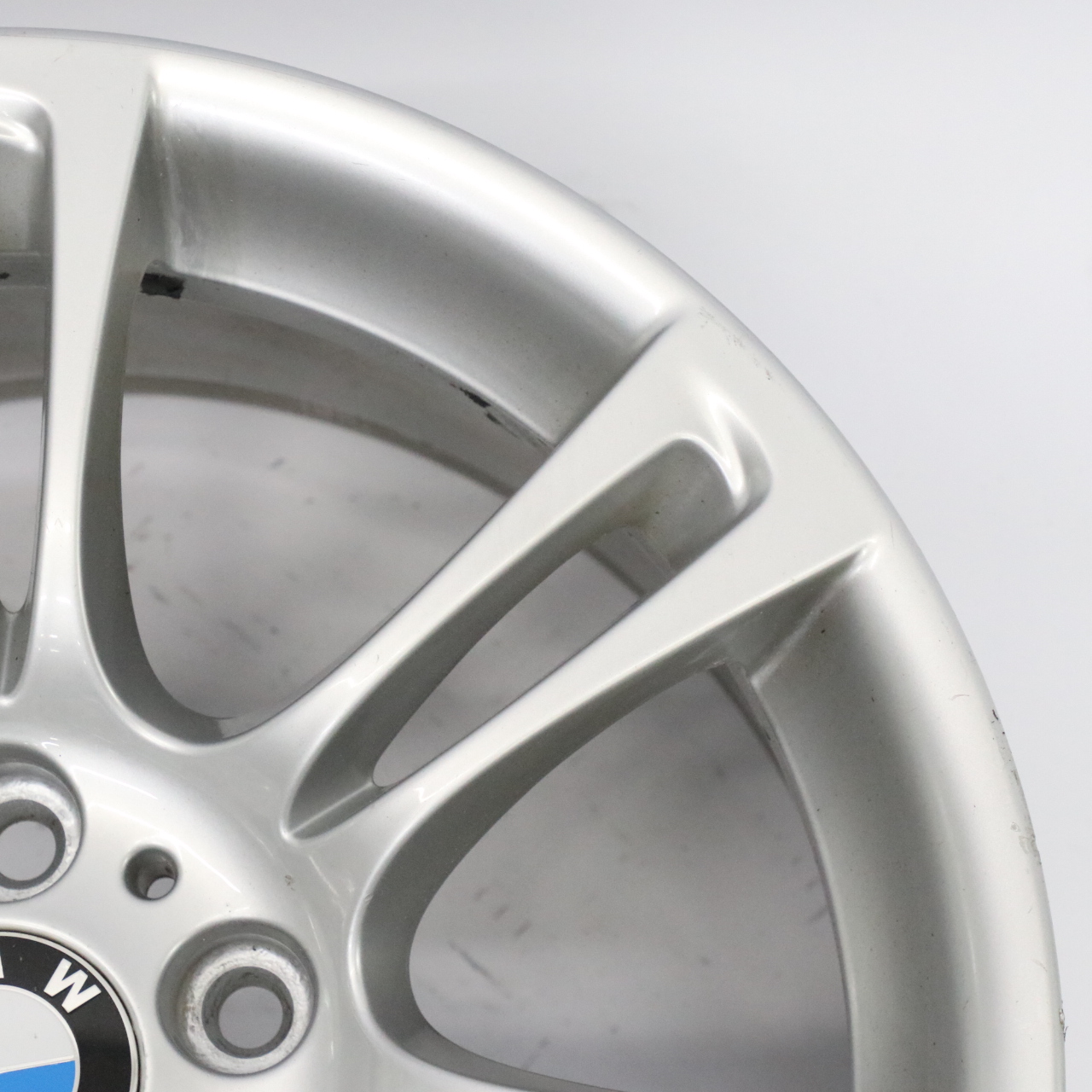 BMW 5 6 F10 F11 F12 Silber Felge Alufelge Rad M Doppelspeiche 350 9J 18" ET:44