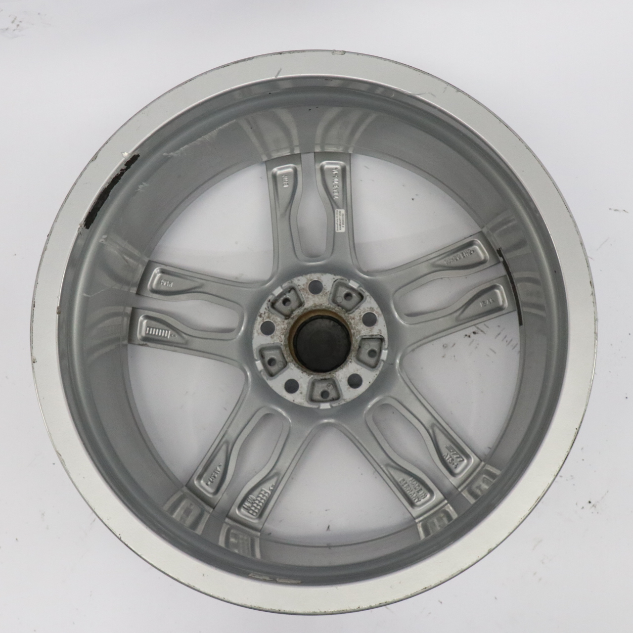 BMW F06 F12 Silber Hinter rad Felge 20" ET:44 9J M Doppel speiche 373 7843716