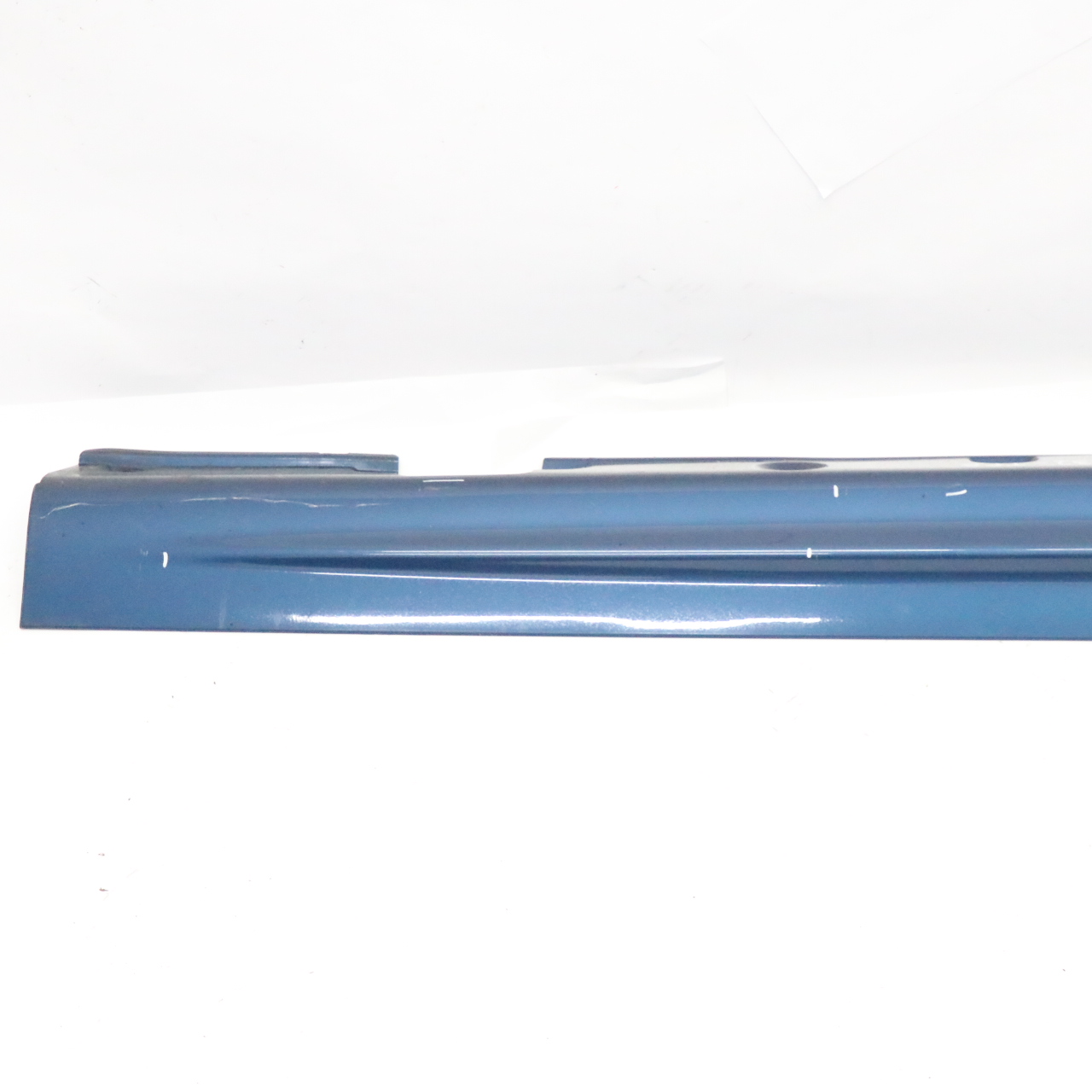 BMW E46 Right O/S Side Sill Skirt Kick Panel Topasblau Blue Metallic - 364