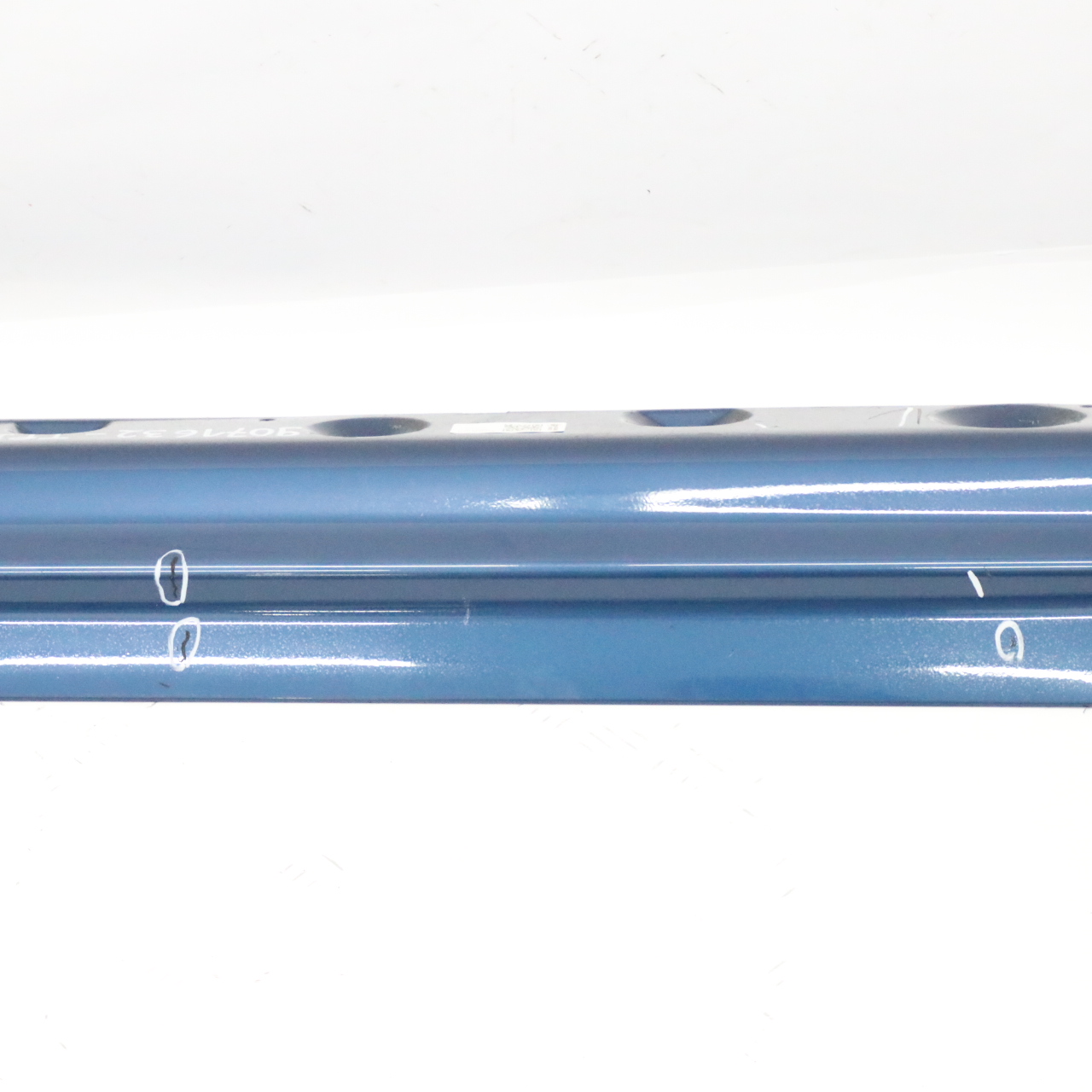 BMW E46 Right O/S Side Sill Skirt Kick Panel Topasblau Blue Metallic - 364