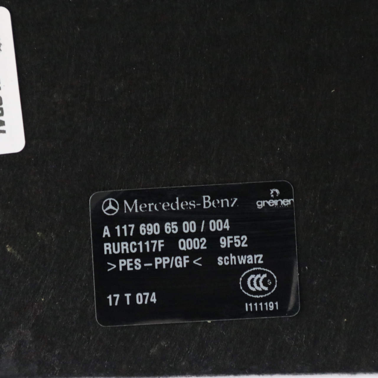 Mercedes C117 Paketablage Heck scheiben verkleidung Abdeckung A1176906500