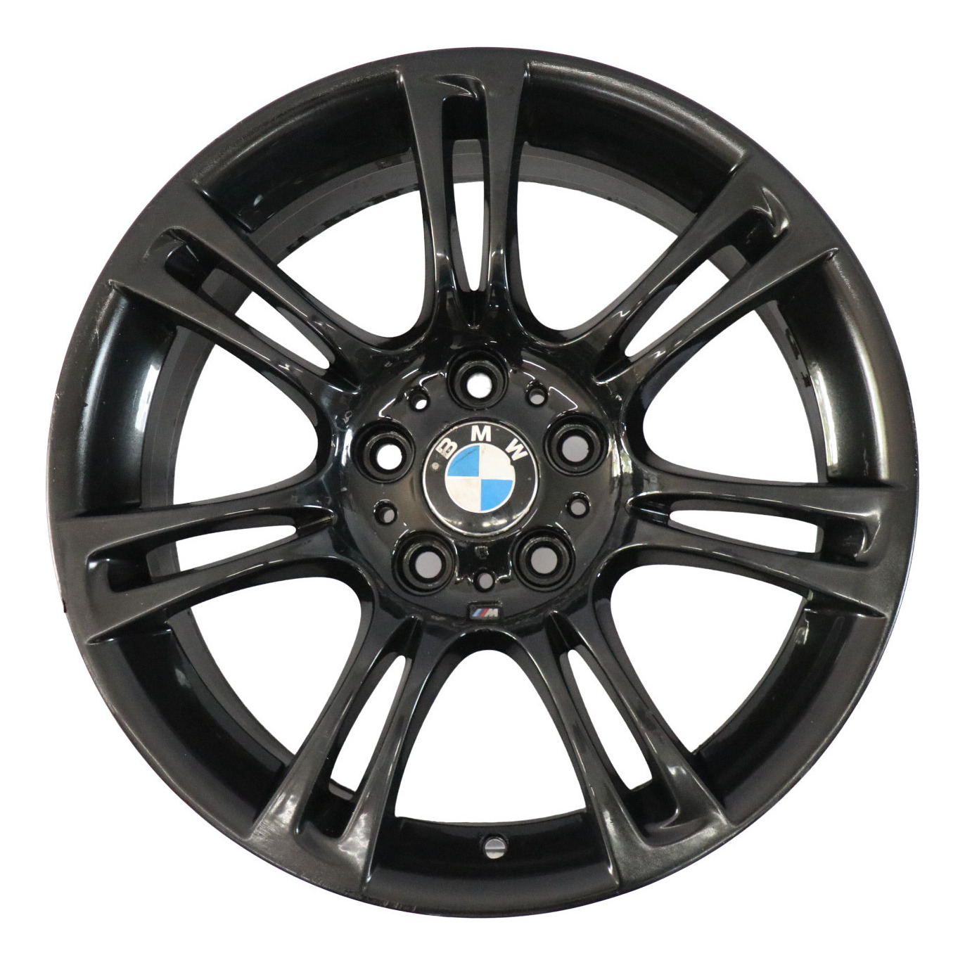 BMW F10 F11 F12 Schwarz Rad Leichtmetallfelge M Doppelspeiche 350 8J 18" ET:30